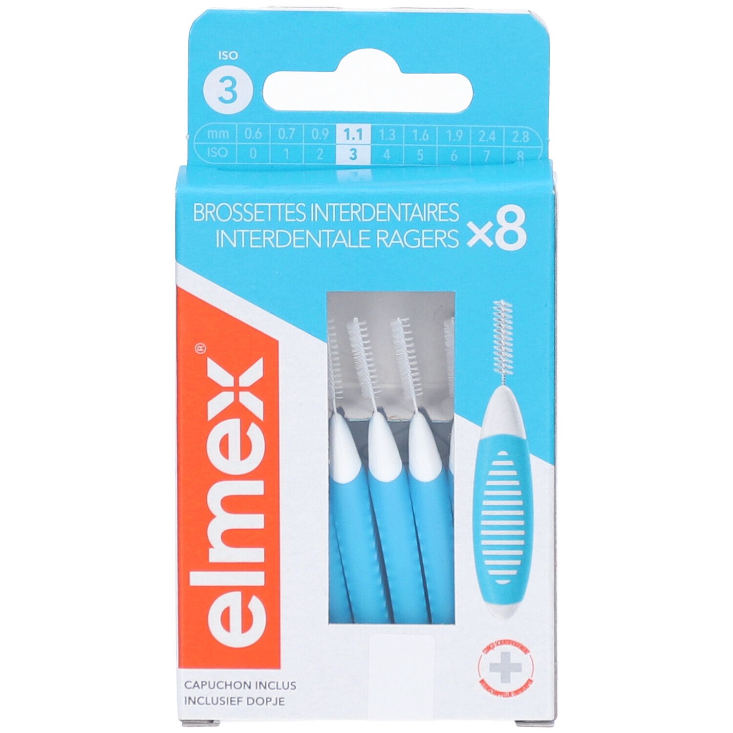 Elmex Brossettes Interdentaires ISO 3 1.1 mm