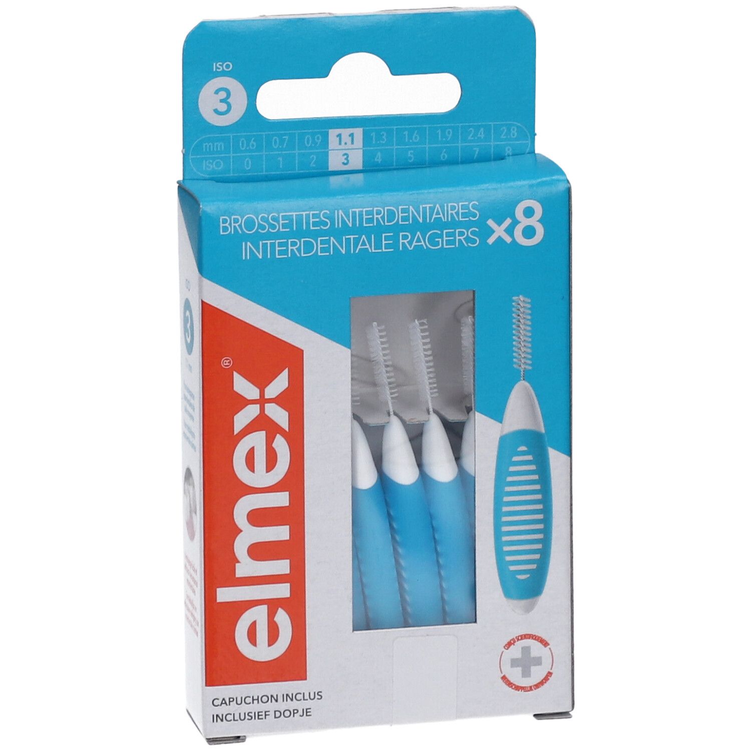 Elmex Brossettes Interdentaires ISO 3 1.1 mm
