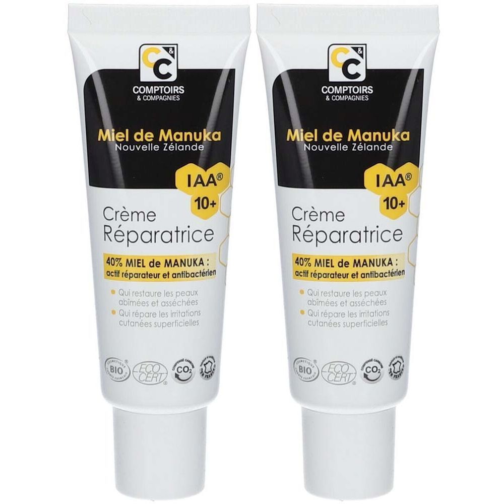 Comptoirs & Compagnies Bio-zertifizierte reparierende Creme 40% Manuka Honig IAA10+