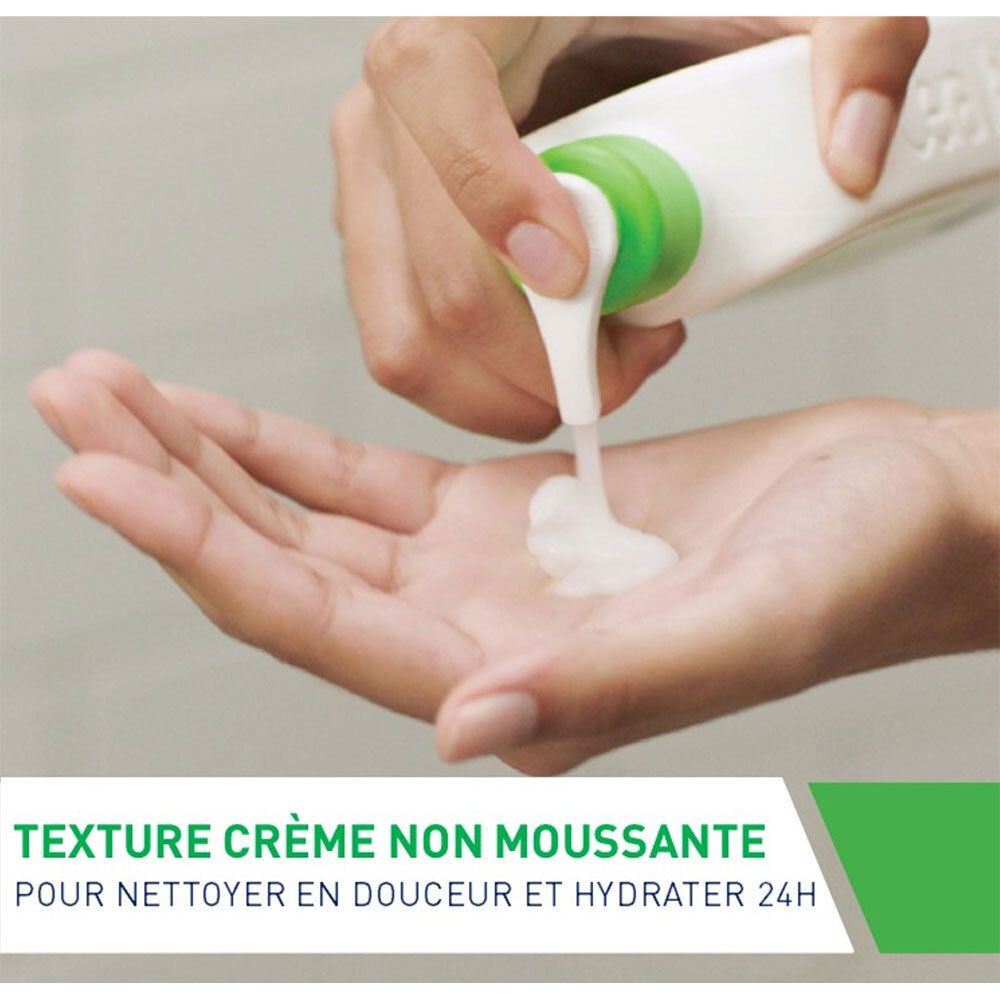 CeraVe Crème Lavante Hydratante visage et corps pour les peaux sèches à très sèches 473 ml