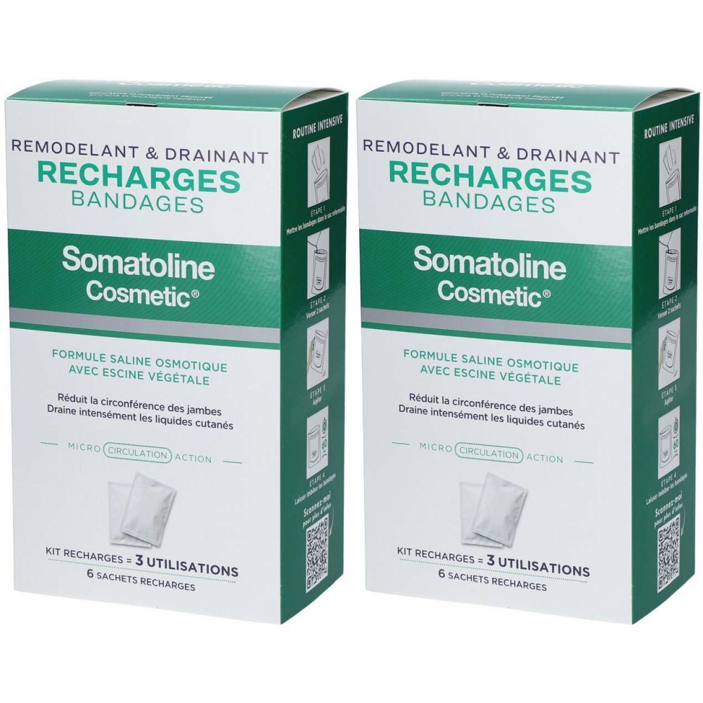 Somatoline Cosmetic® Recharges Bandages Remodelants & Drainants