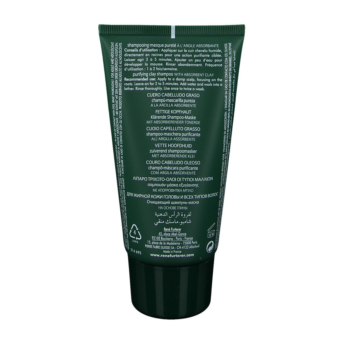 Rene Furterer Curbicia Shampoing-masque pureté