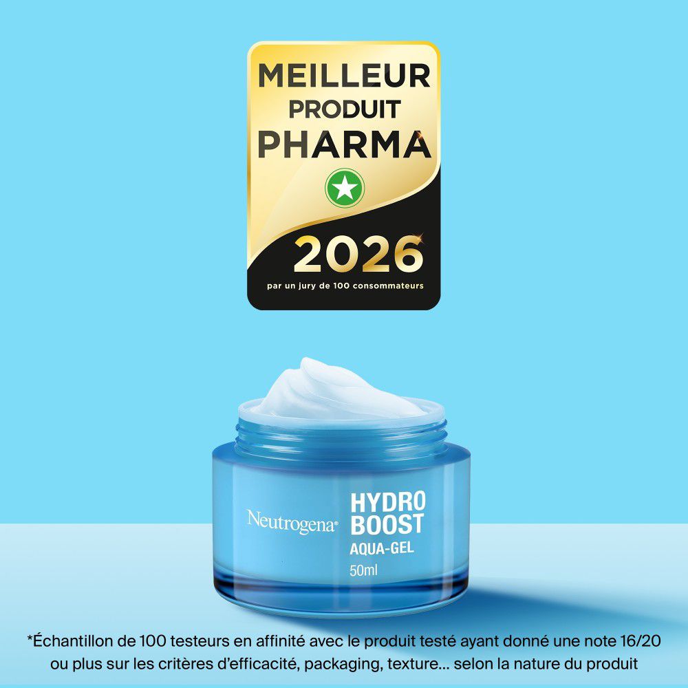 Neutrogena Hydro Boost Aqua-Gel. Goldene Auszeichnung: Bestes Pharma-Produkt 2026.