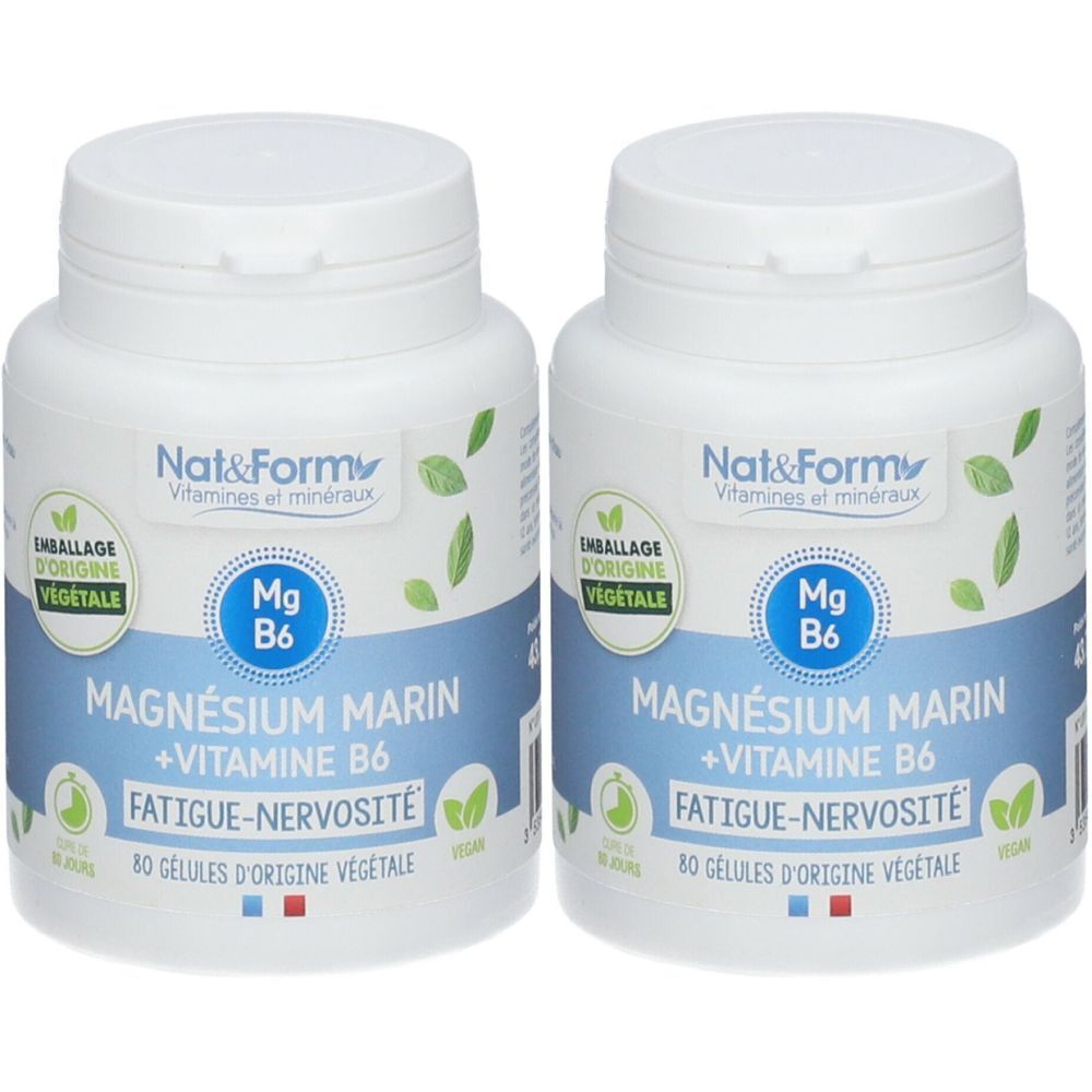 Nat & Form Magnésium marin + Vitamine B6