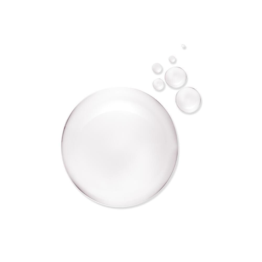 Grosse bulle transparente avec de plus petites bulles. Sur fond blanc.
