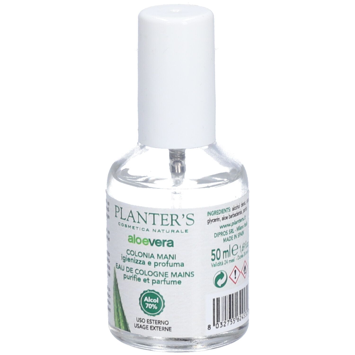 Planter's Eau de Cologne Hand Aloe Vera - Reinigt und parfümiert