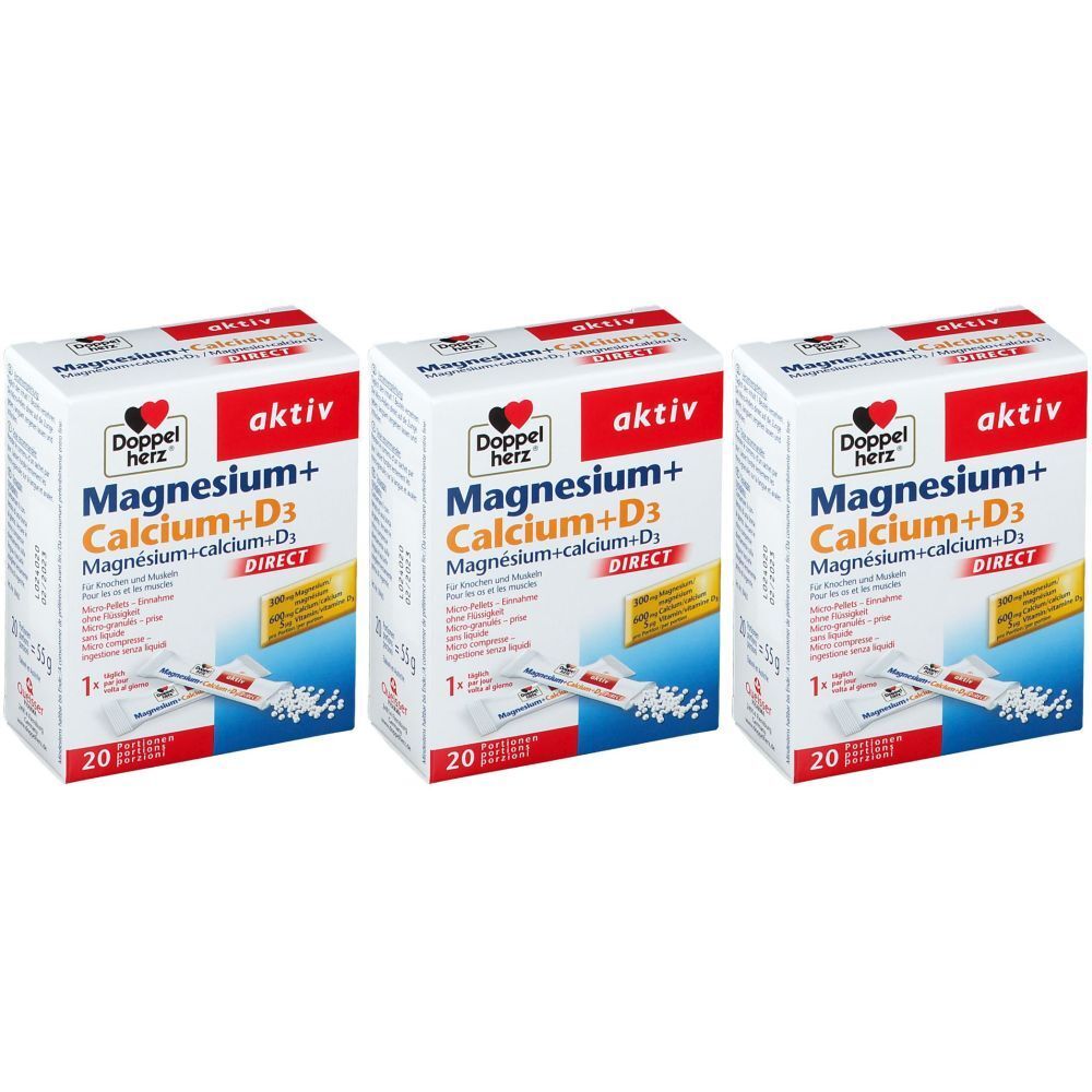 Doppelherz aktiv Magnesium + Calcium + D3 DIRECT