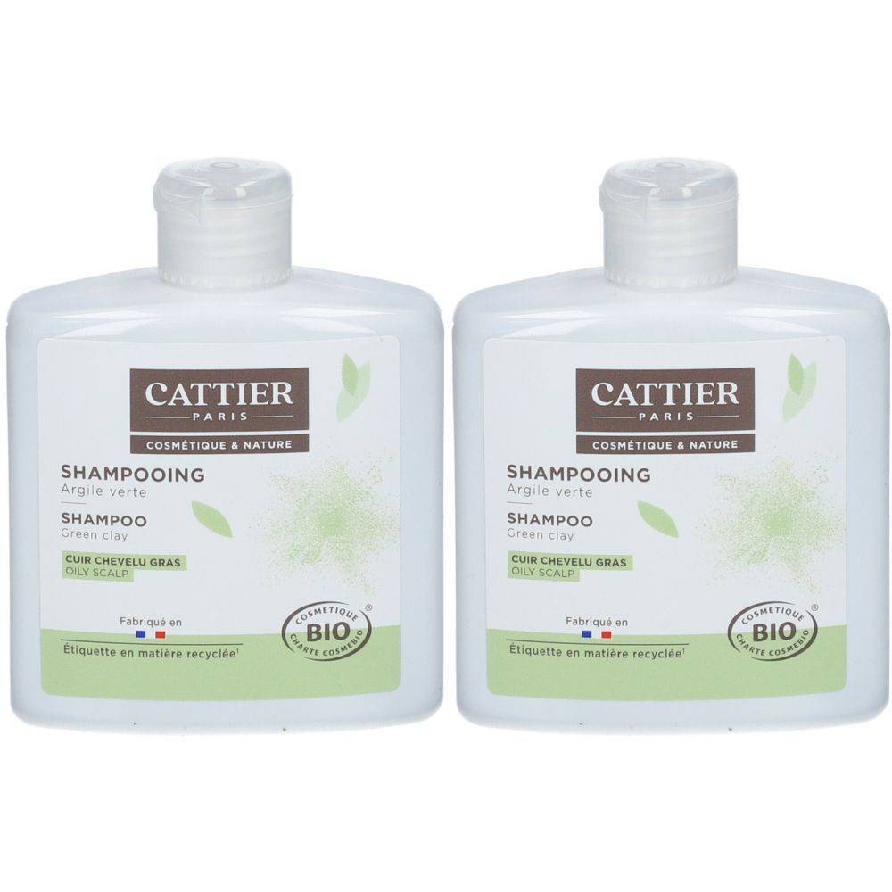 Cattier Shampoo grüne Tonerde Shampoo organische ölige Kopfhaut