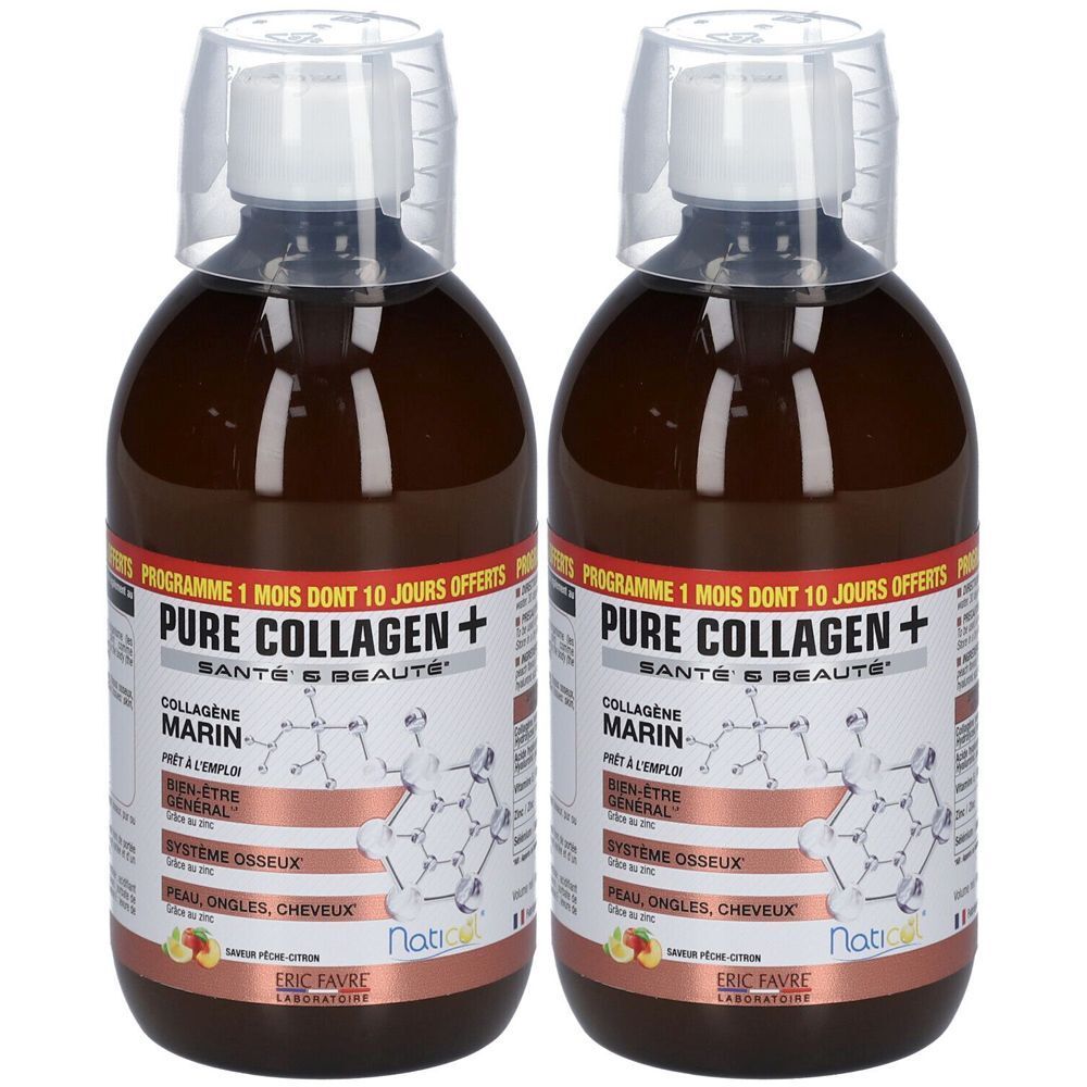 ERIC FAVRE Pure Collagen + - Flüssige Formel 500 ml - Eco-Format