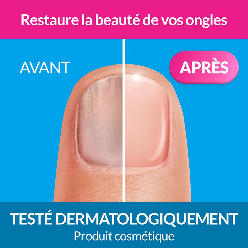 EXCILOR - Sérum Ongles Régénérant - Répare & Protège Les Ongles Abîmés & Décolorés - Formule Brevetée - Ingrédient Actif D'Origine Végétale - Testé Dermatologiquement - 10ml
