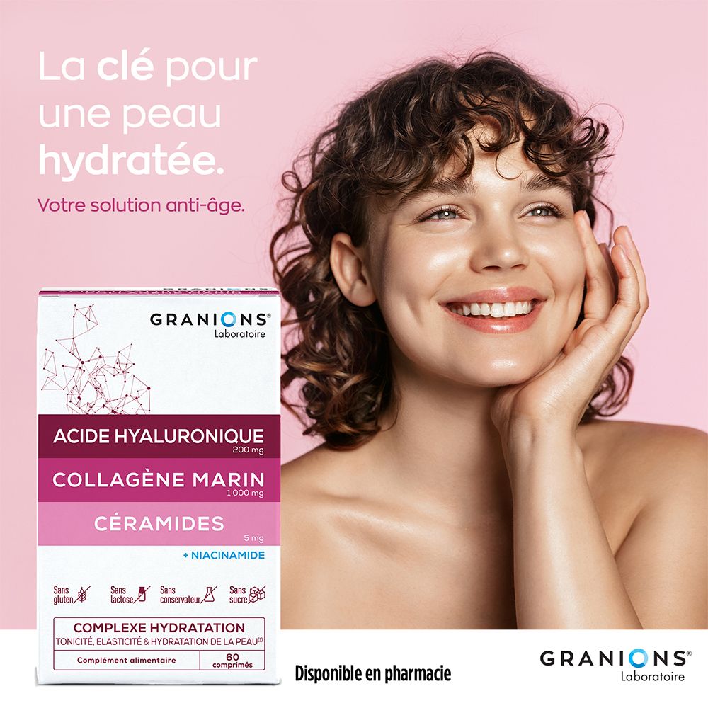GRANIONS Collagène marin acide hyaluronique céramides + niacinamide