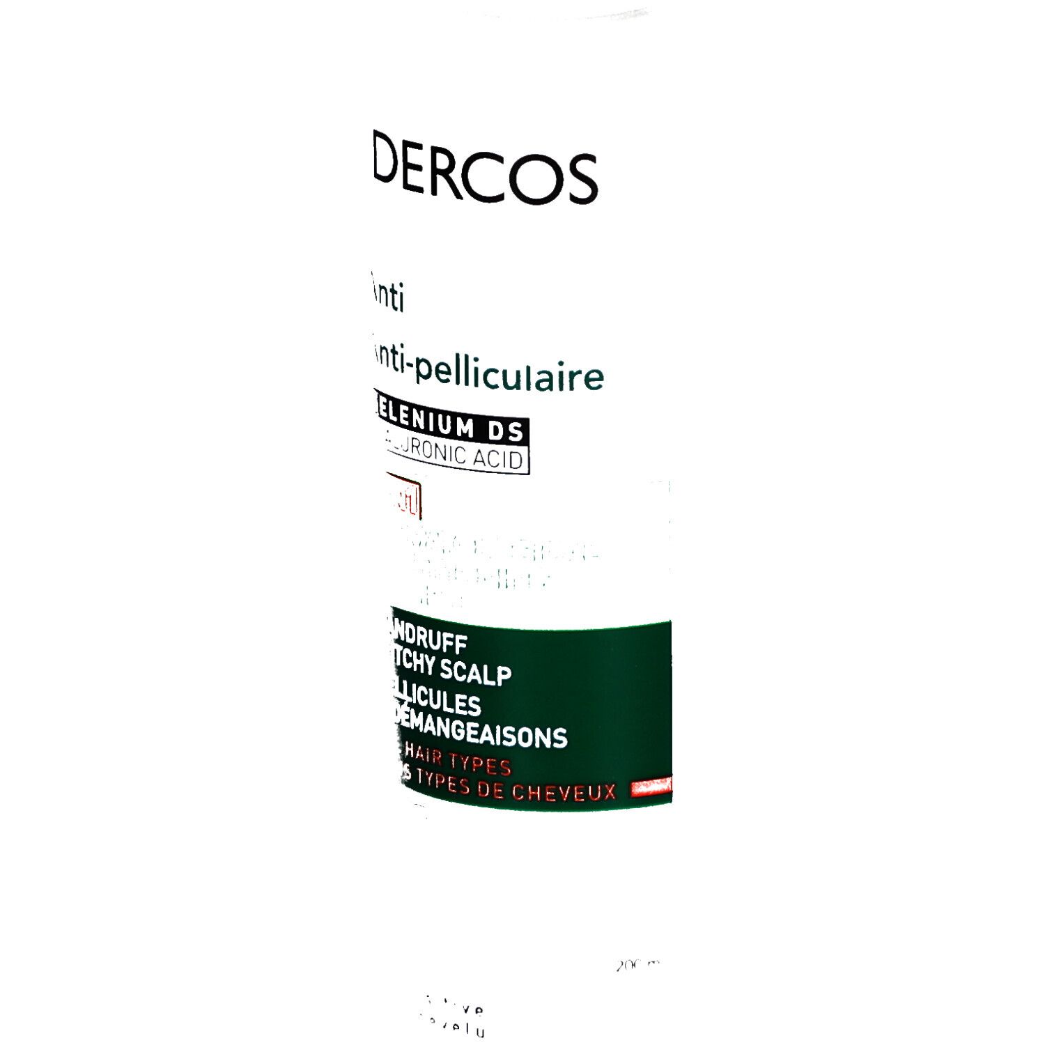 DERCOS SHAMPOING ANTI-PELLICULAIRE 2 EN 1. Flacon 200 ml