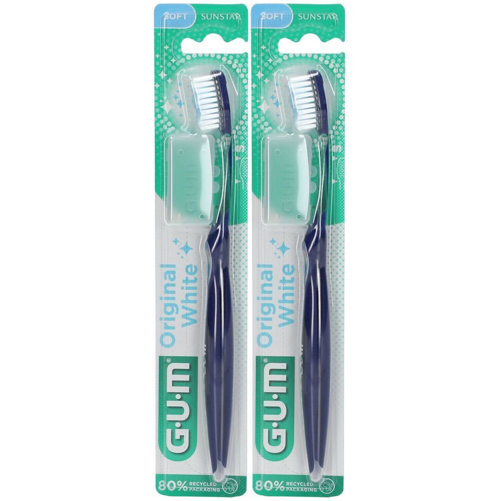 GUM® Original White Weiche Kompaktzahnbürste