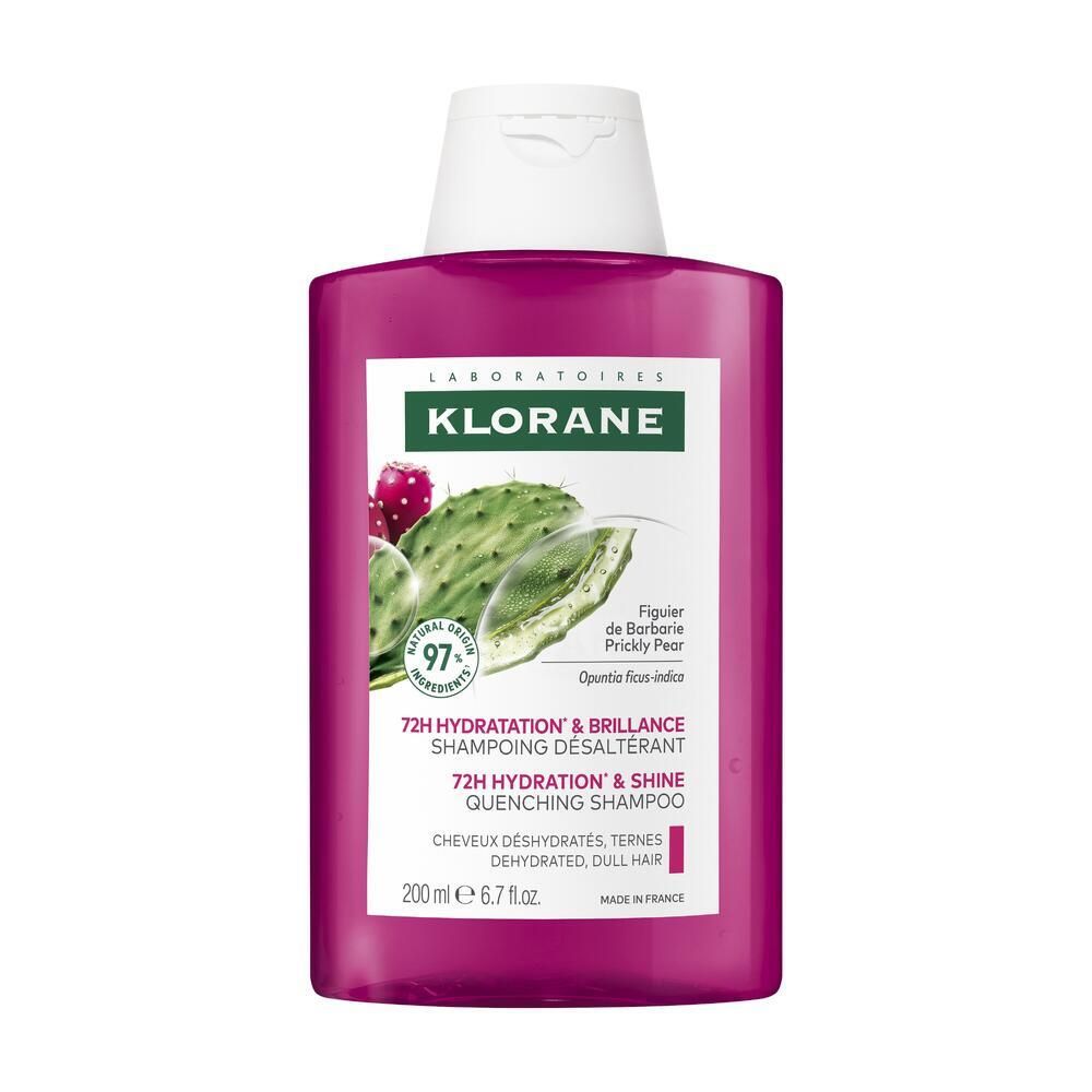 Klorane Figue de Barbarie 72H Hydratation & Brillance Shampooing Désaltérant