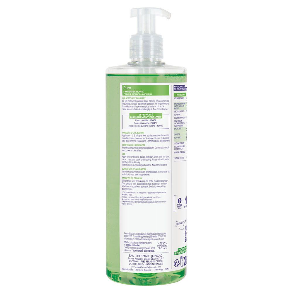 Jonzac Pure Pur Purifying Cleansing Gel Tendenziell Akneanfällige Haut
