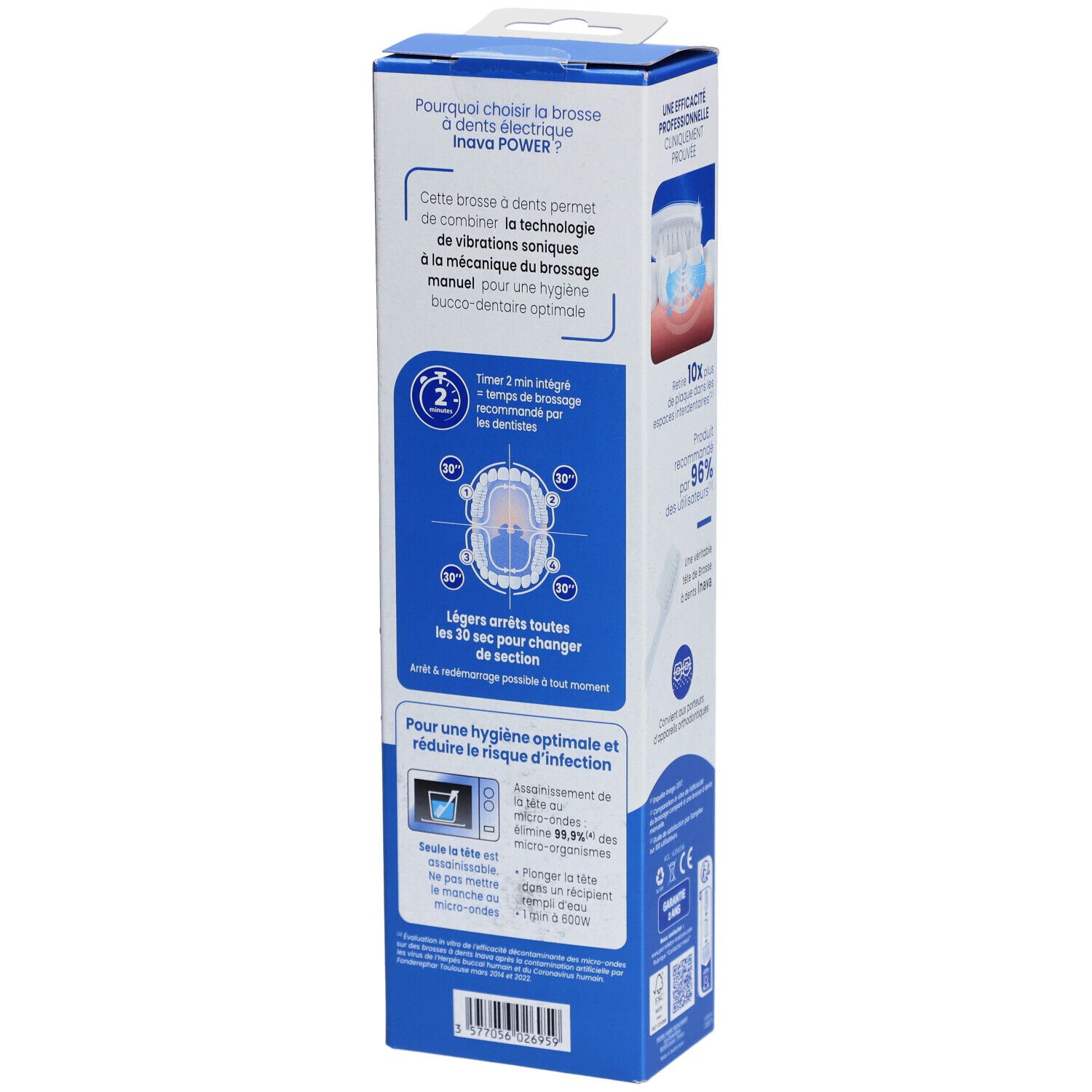 INAVA POWER Brosse à dents électrique sonic premium