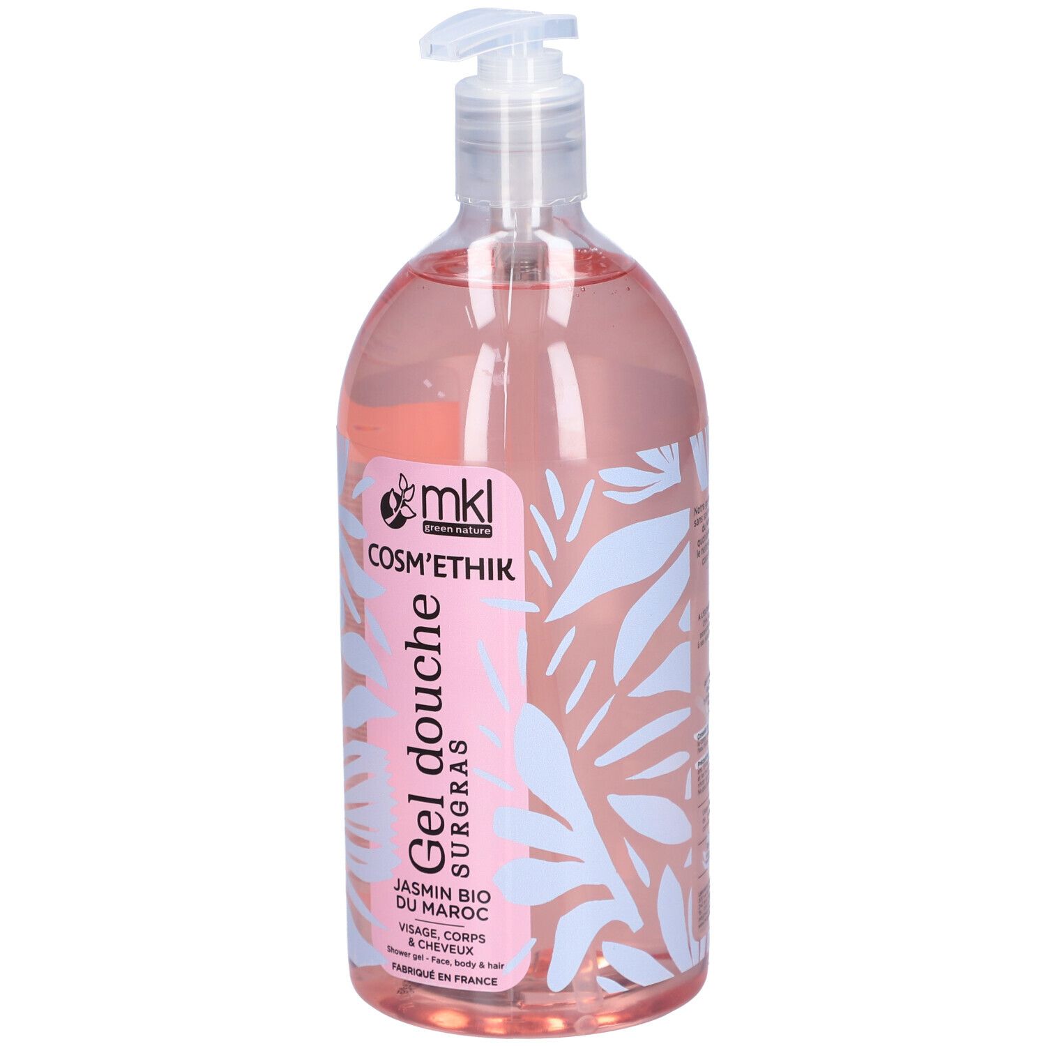 MKL Cosm'éthik 1L Gel Douche Surgras - Jasmin Bio du Maroc