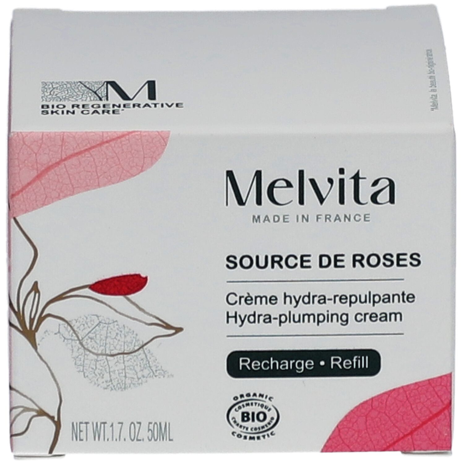 MELVITA Source de Roses Crème Hydra-Repulpante Recharge