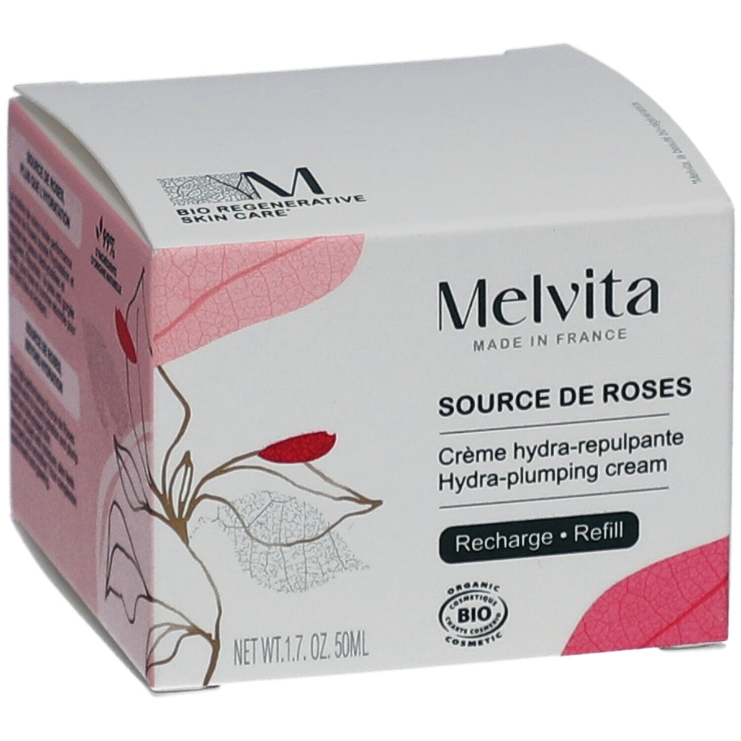 MELVITA Source de Roses Crème Hydra-Repulpante Recharge