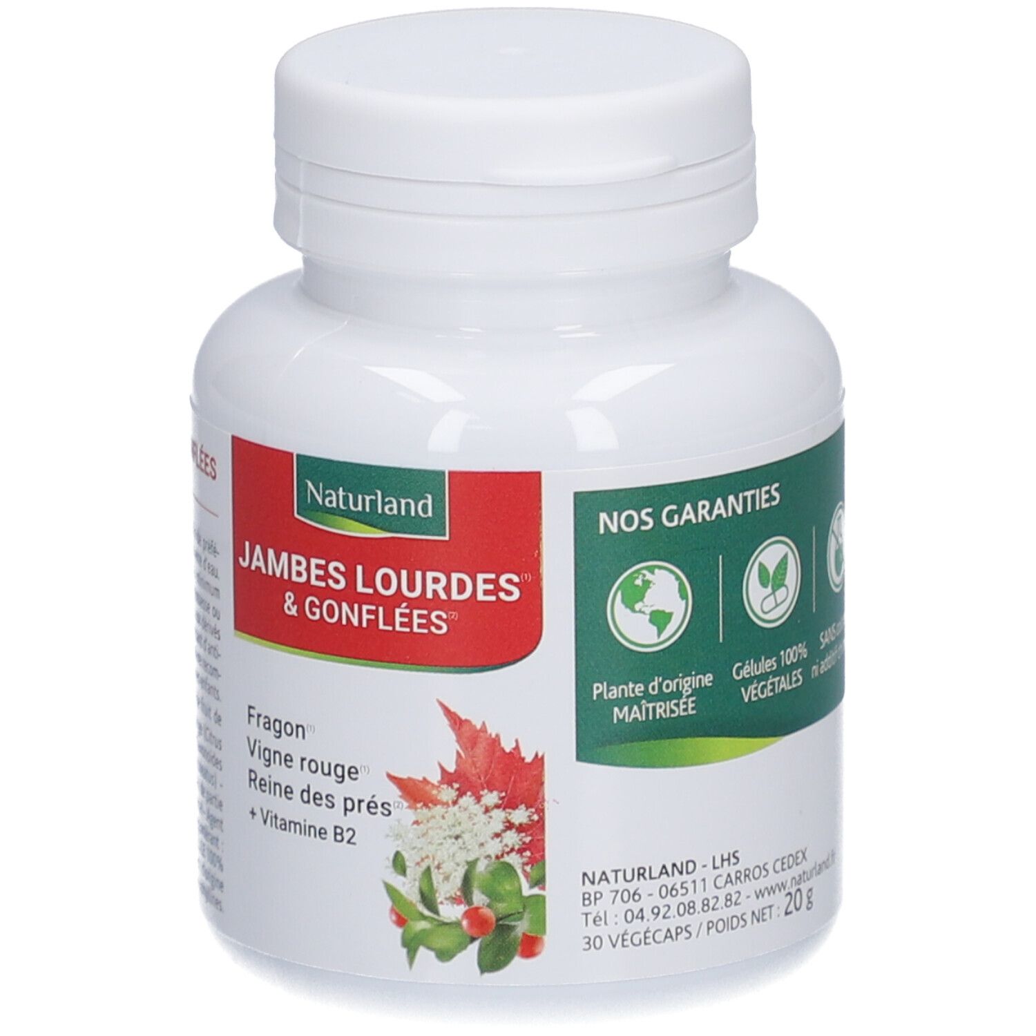 Naturland Végécaps Jambes Lourdes & Gonflées