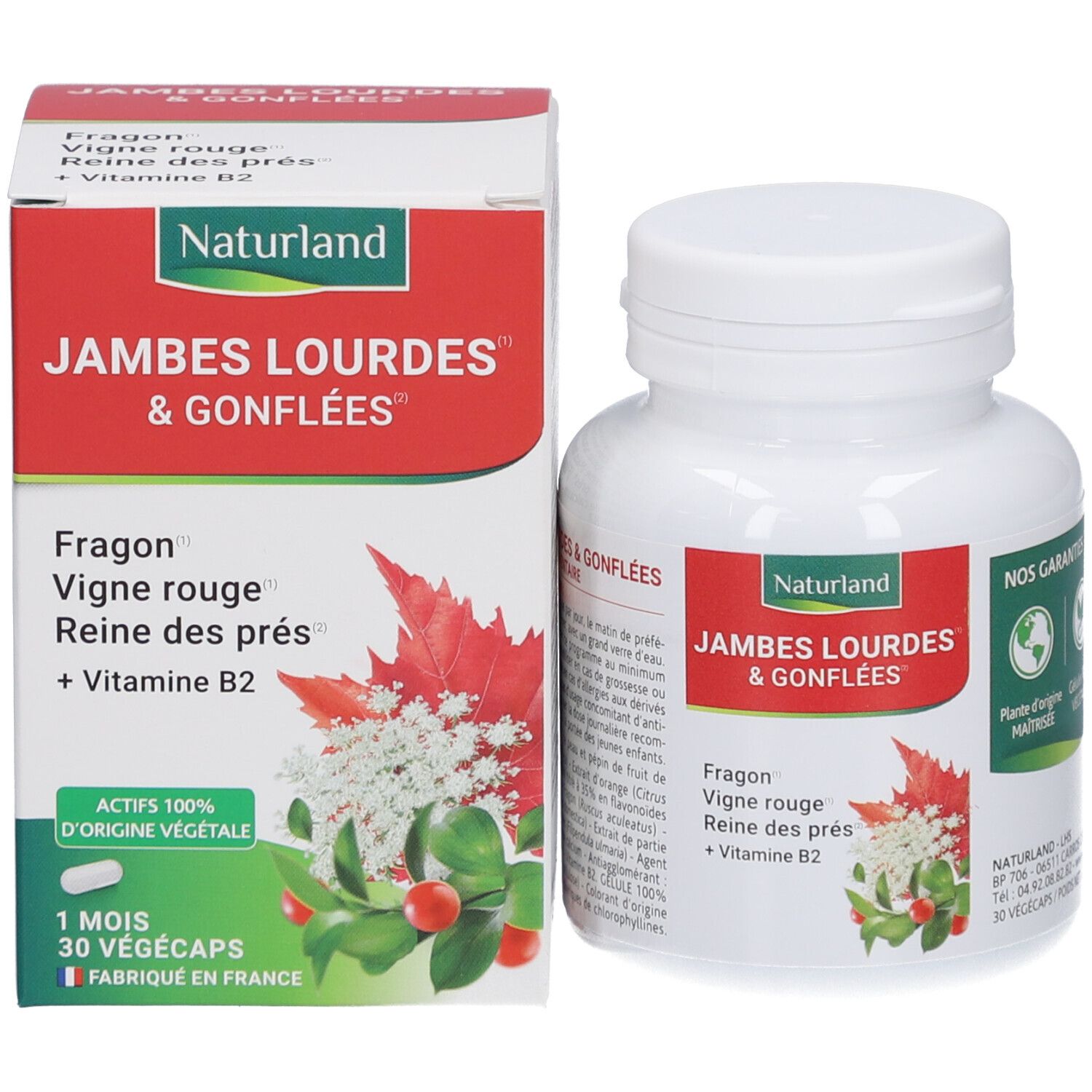 Naturland Végécaps Jambes Lourdes & Gonflées