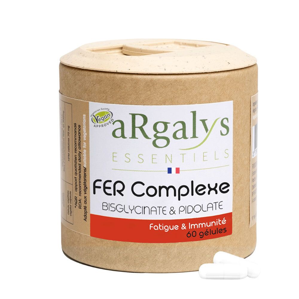 Argalys Fer Komplexe Bisglycinat & Pidolat