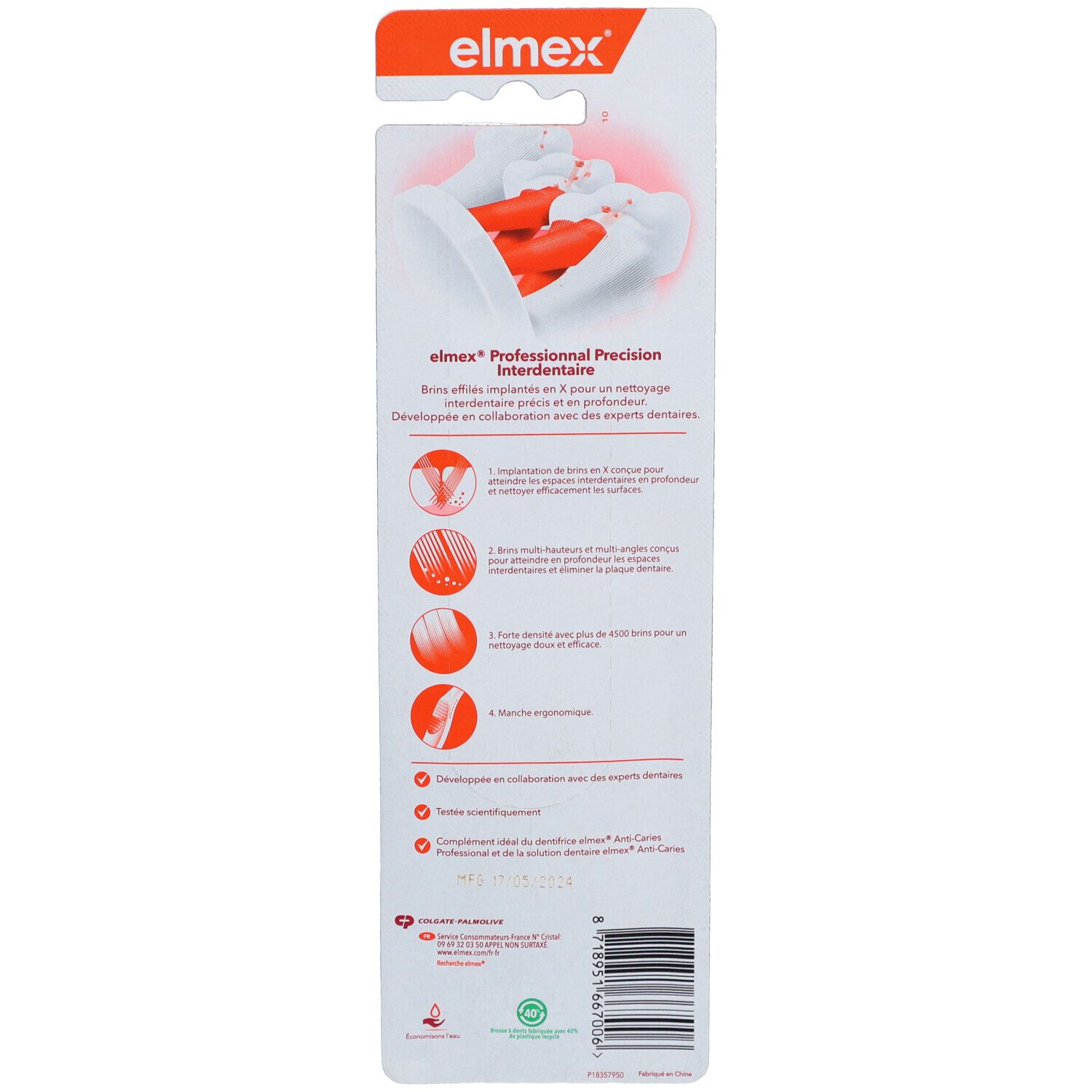 elmex® Précision Interdentaire Weiche Zahnbürsten DuoPack
