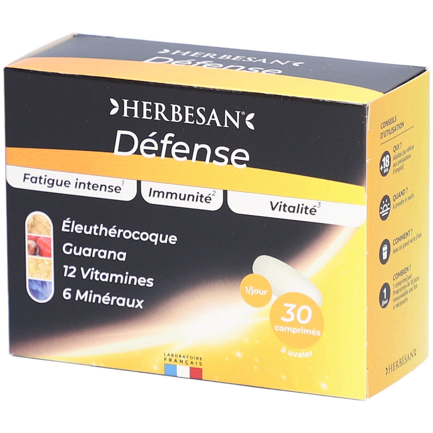 Herbesan Défense énergie immunité vitamines et minéraux