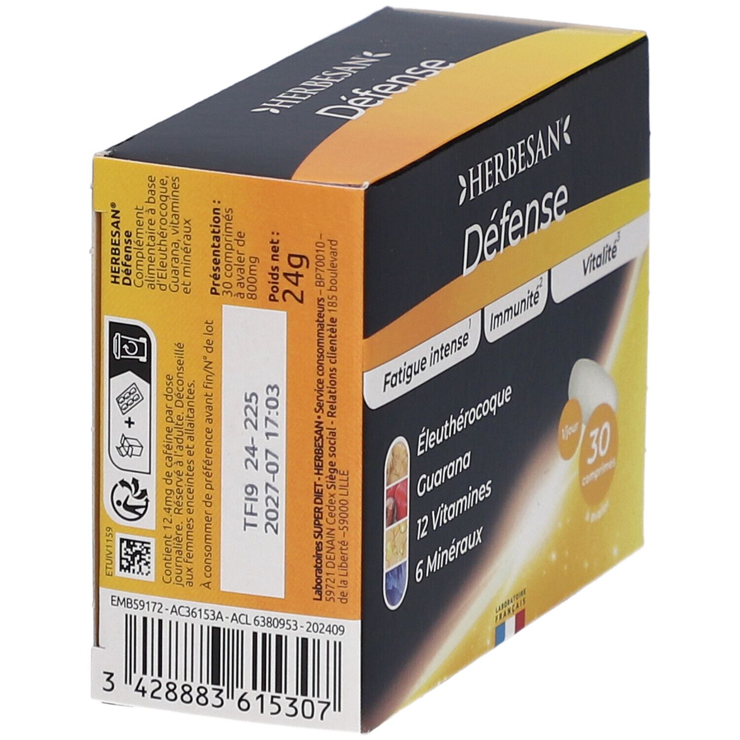 Herbesan Défense énergie immunité vitamines et minéraux