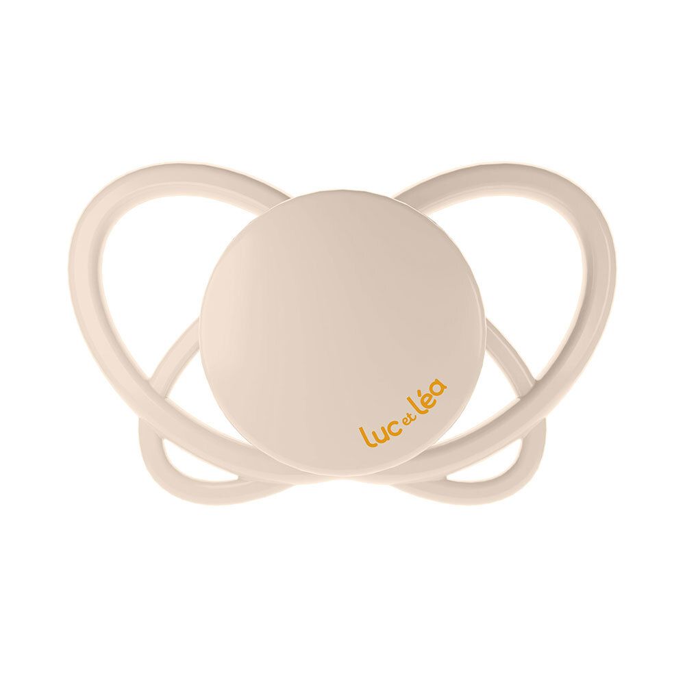 Sucette beige Luc et Léa. Forme physiologique.