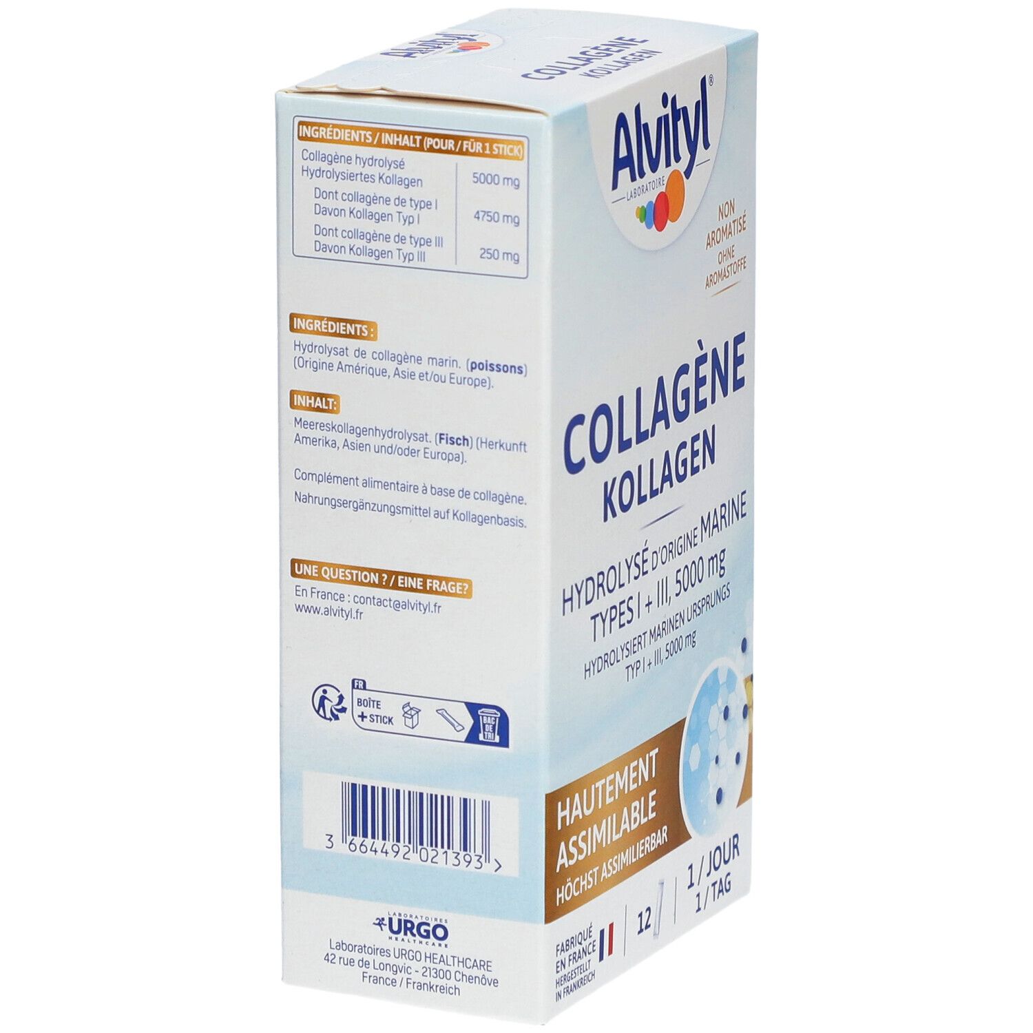 Alvityl Hydrolysiertes Kollagen Typ I & III 5000mg