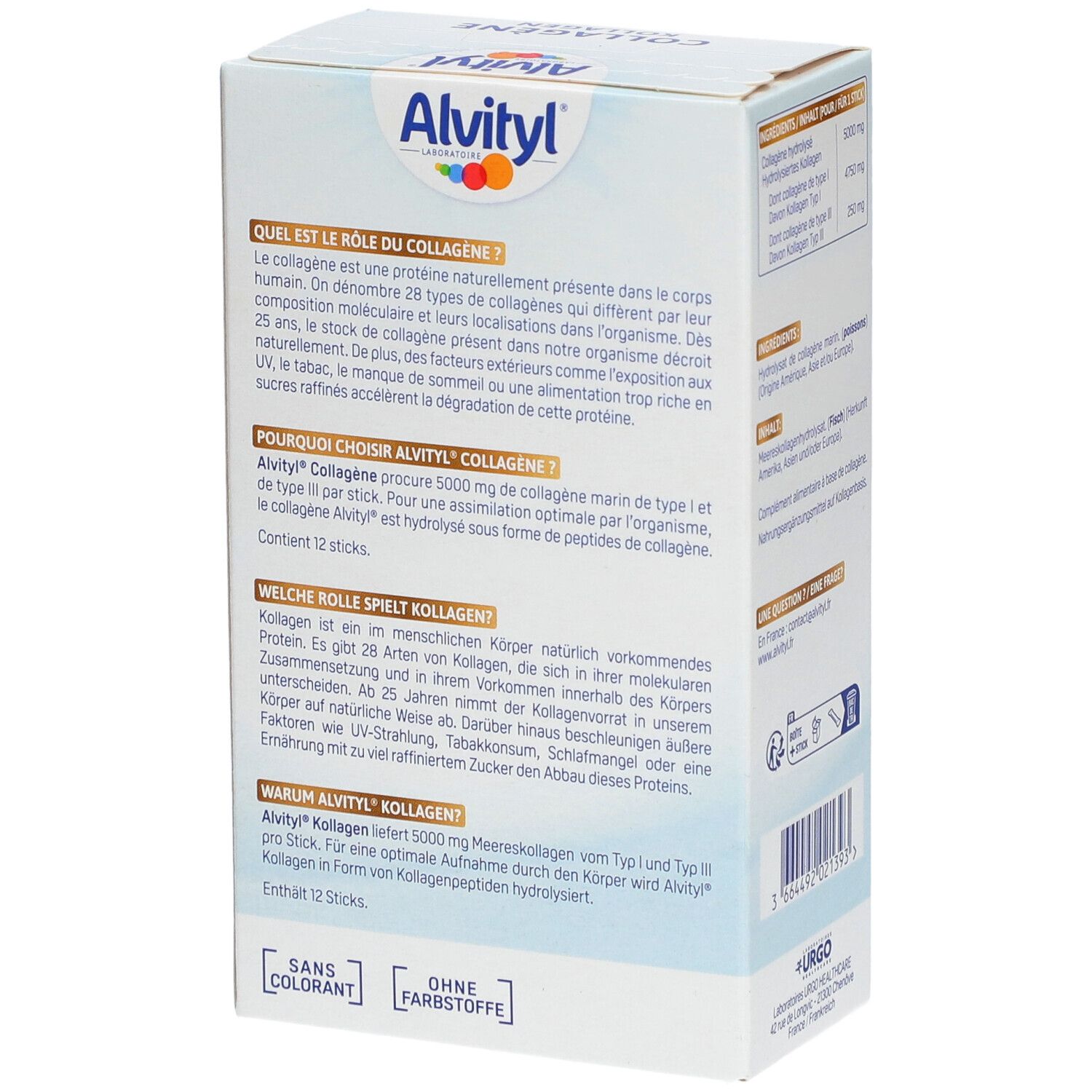 Alvityl® Collagène hydrolysé de type I & III 5000mg