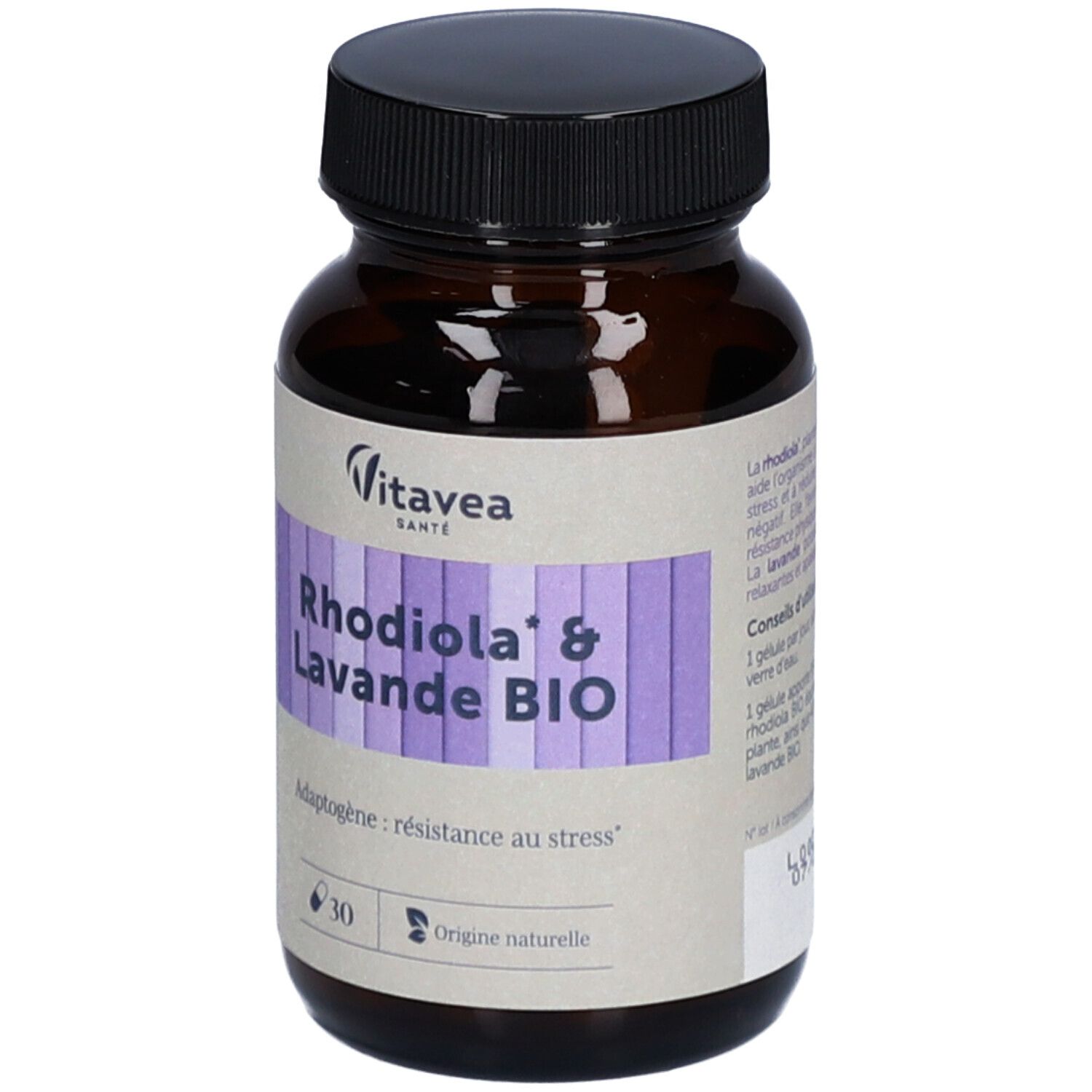 Vitavea Gesundheit Nutri'sentiels Rhodiola & Lavendel Bio Stress