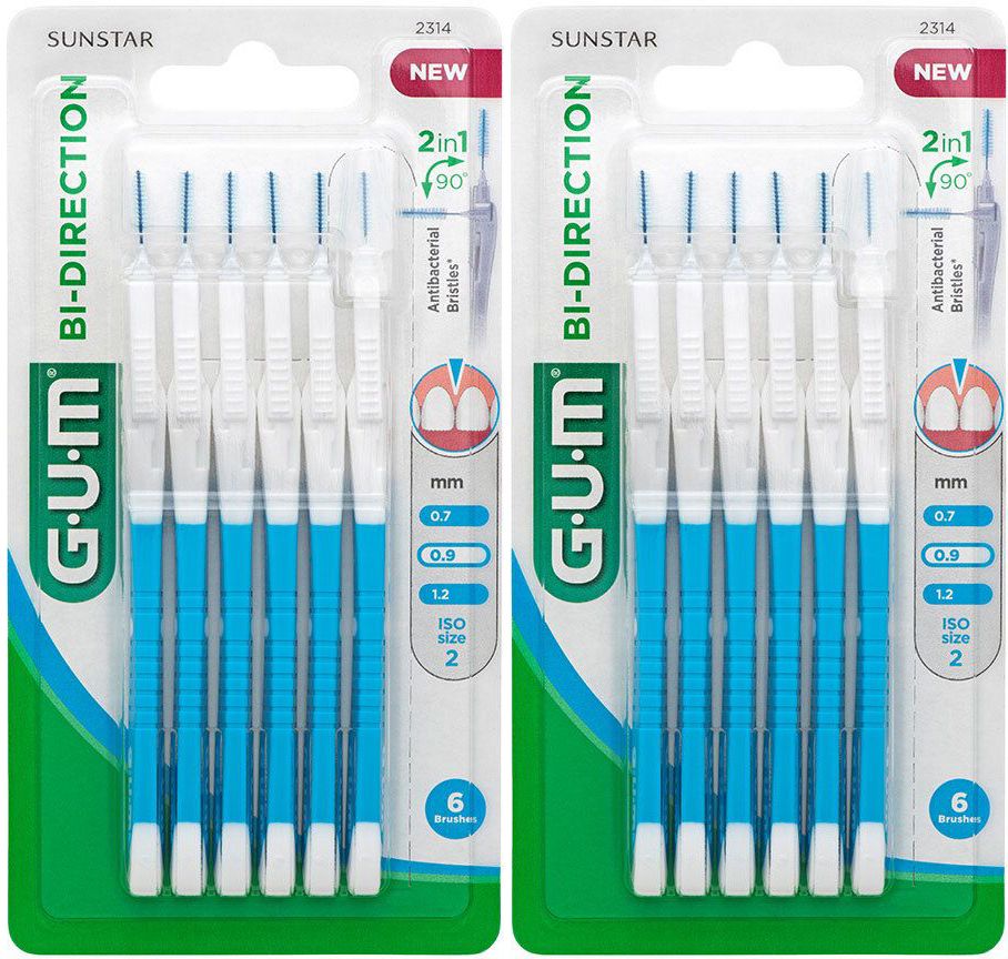 gUM® Bi-Direction, Interdentalbürste konisch fein 0,9 mm