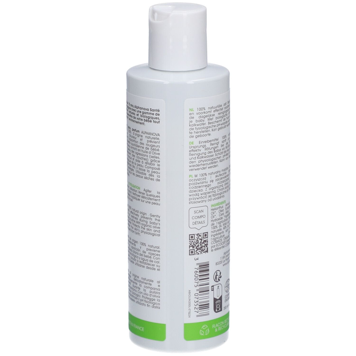 ALPHANOVA Bébé Liniment Oléo-Calcaire