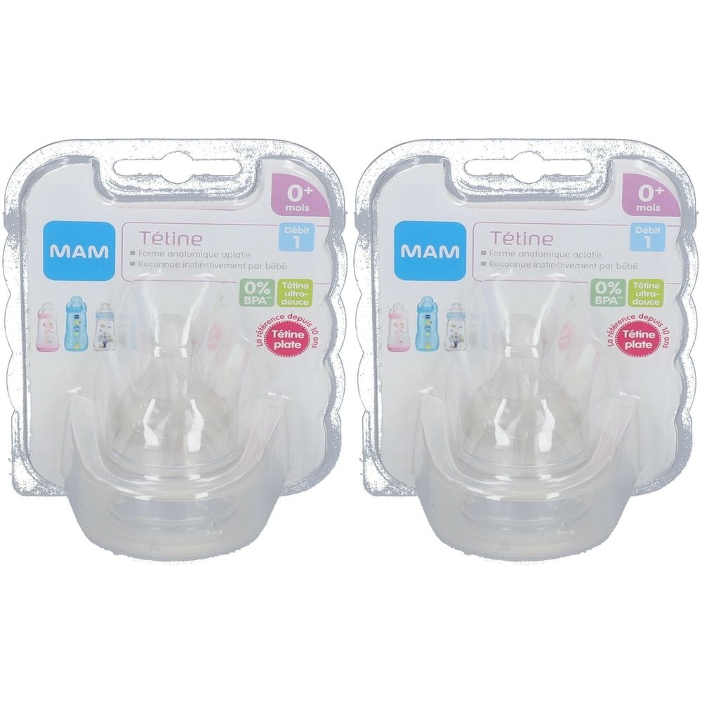 MAM Tétine silicone - Débit Lent 1