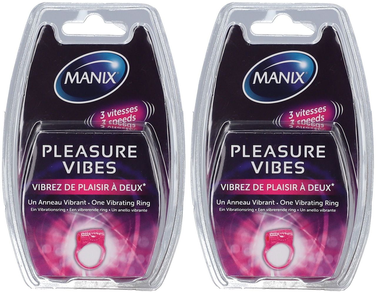 MANIX® Pleasure Vibes Anneau Vibrant 3 Vitesses x2