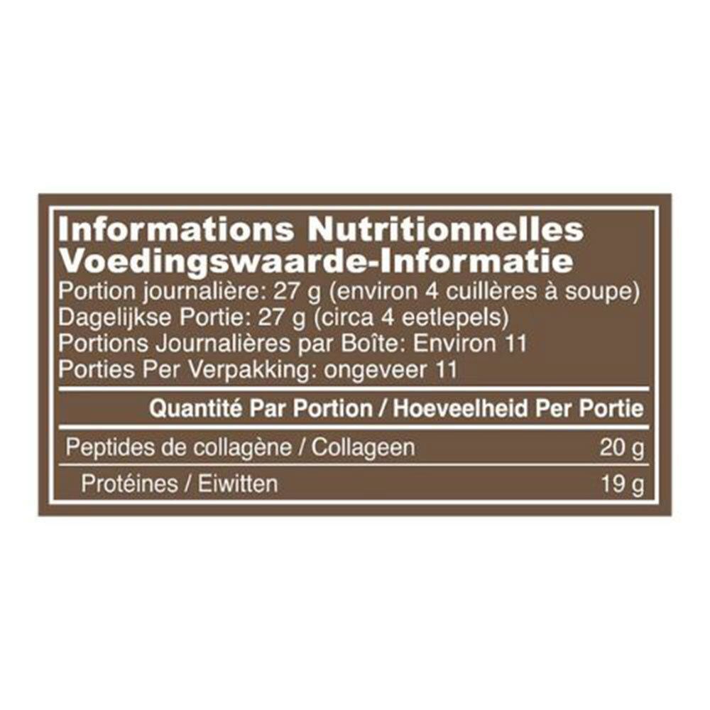 Nährwertangaben für VITAL PROTEINS Kollagen Peptide, 297g.