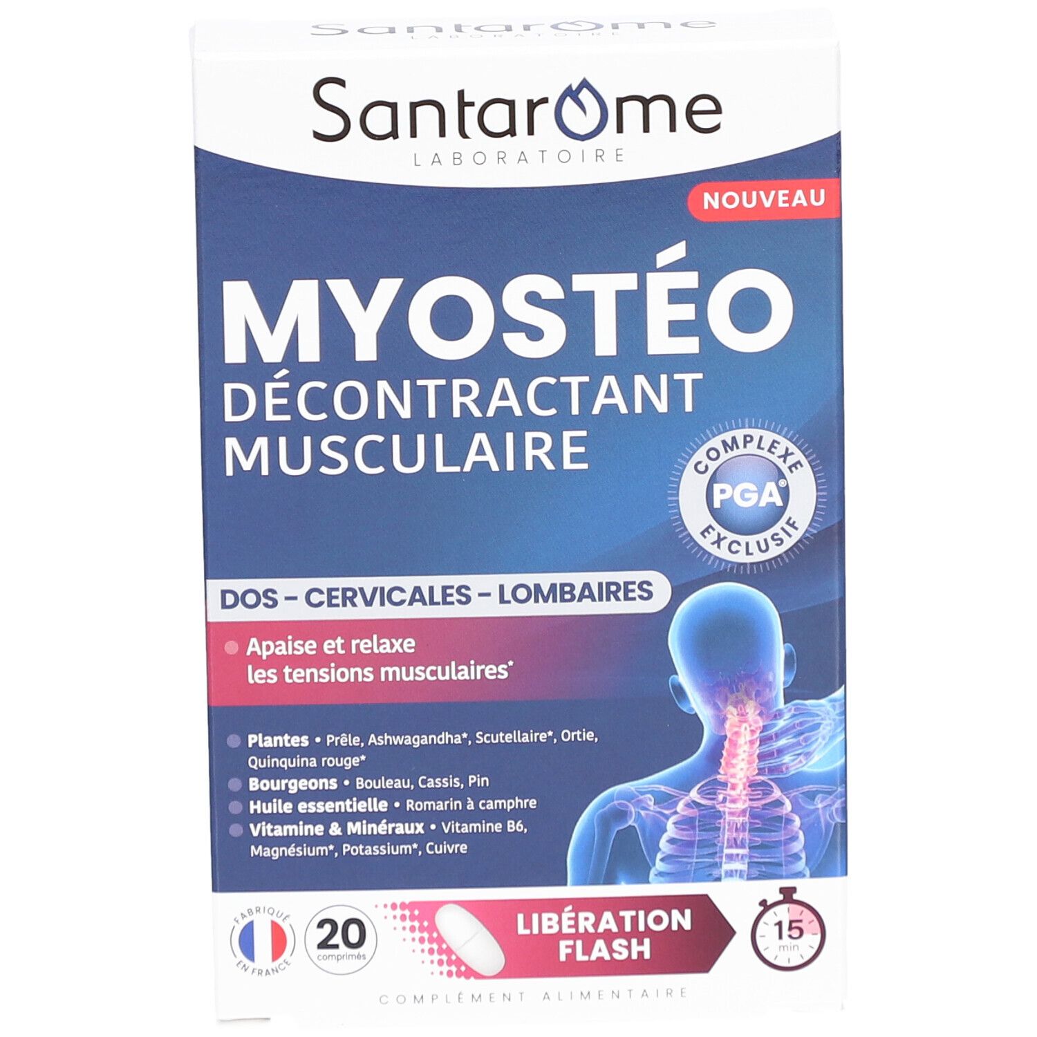 Santarome Myostéo Muskelentspanner Befreiung Flash