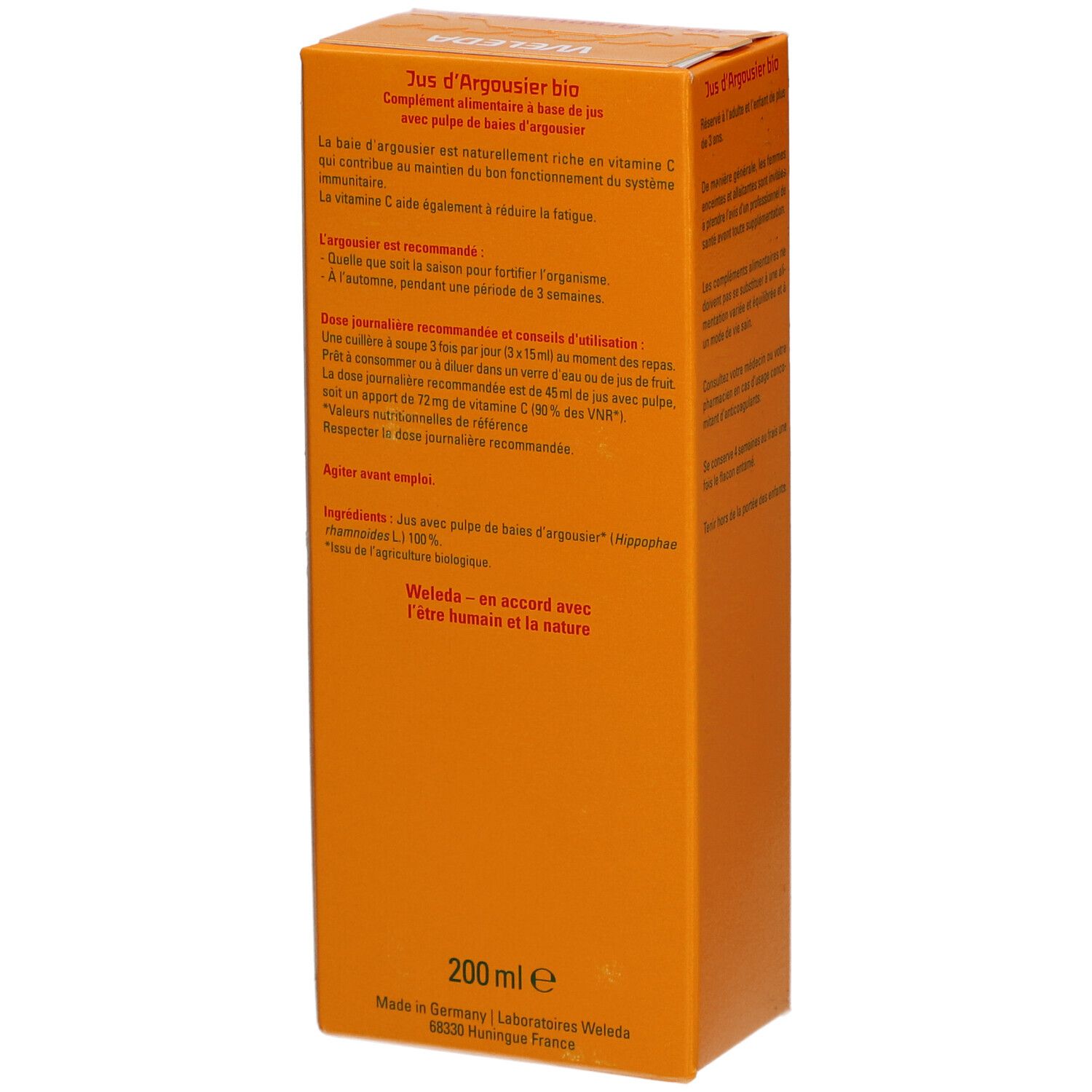 Weleda Sanddorn Bio-Saft