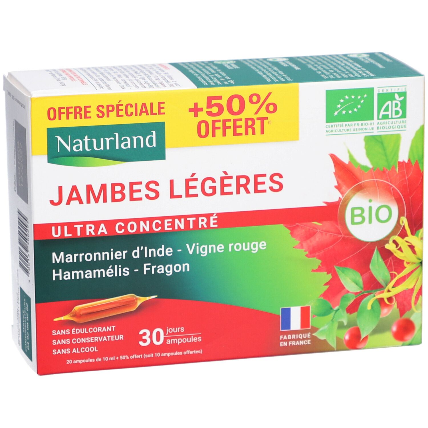 Naturland Jambes Légères Ultra Concentré Bio