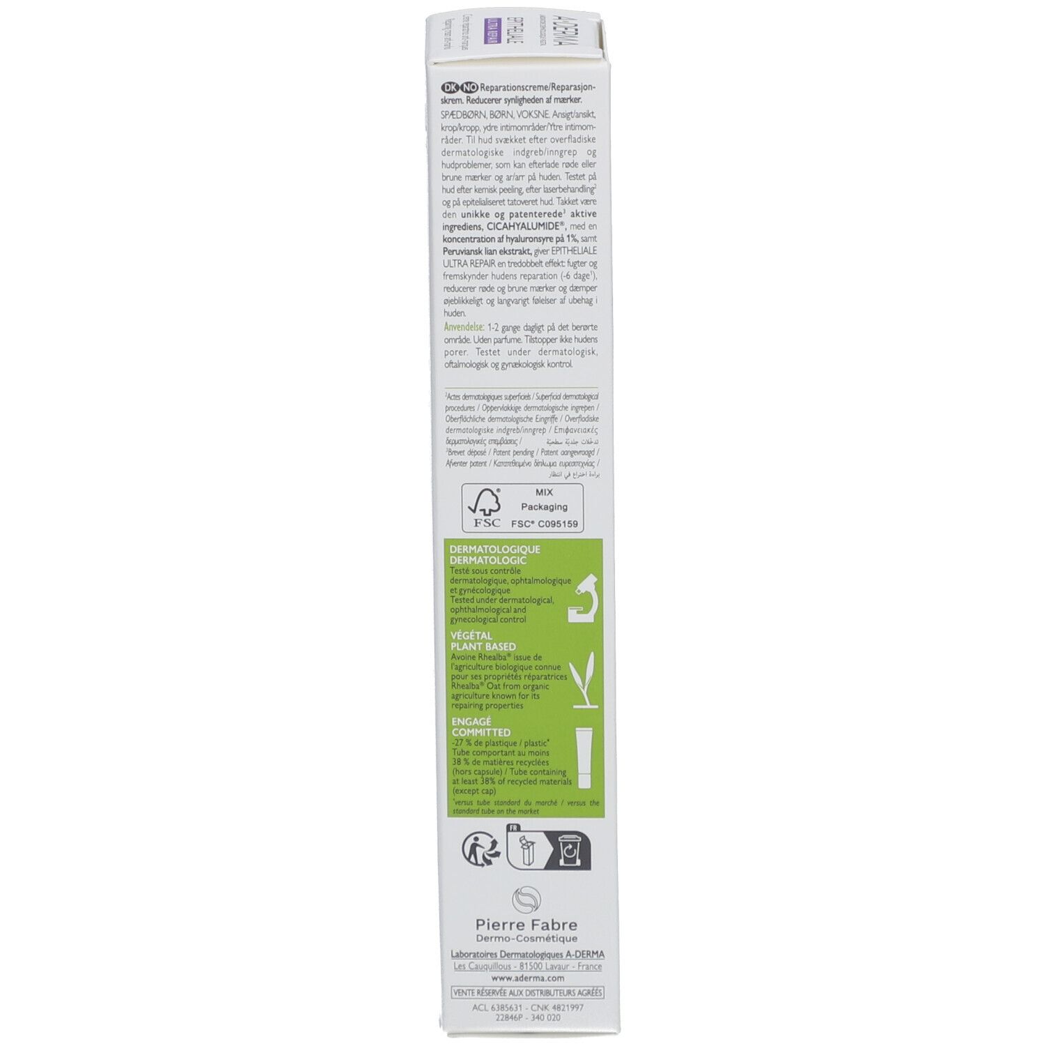 A-DERMA Epitheliale A.H Ultra Repair Crème Réparatrice Anti-Marques