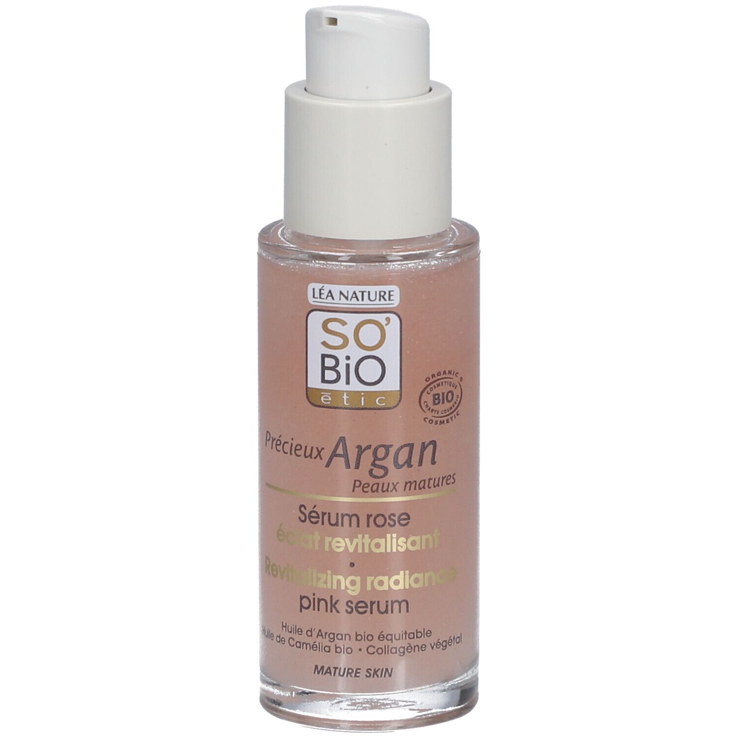 SO BIO ETIC Précieux Argan Serum Rose éclat revitalisierend