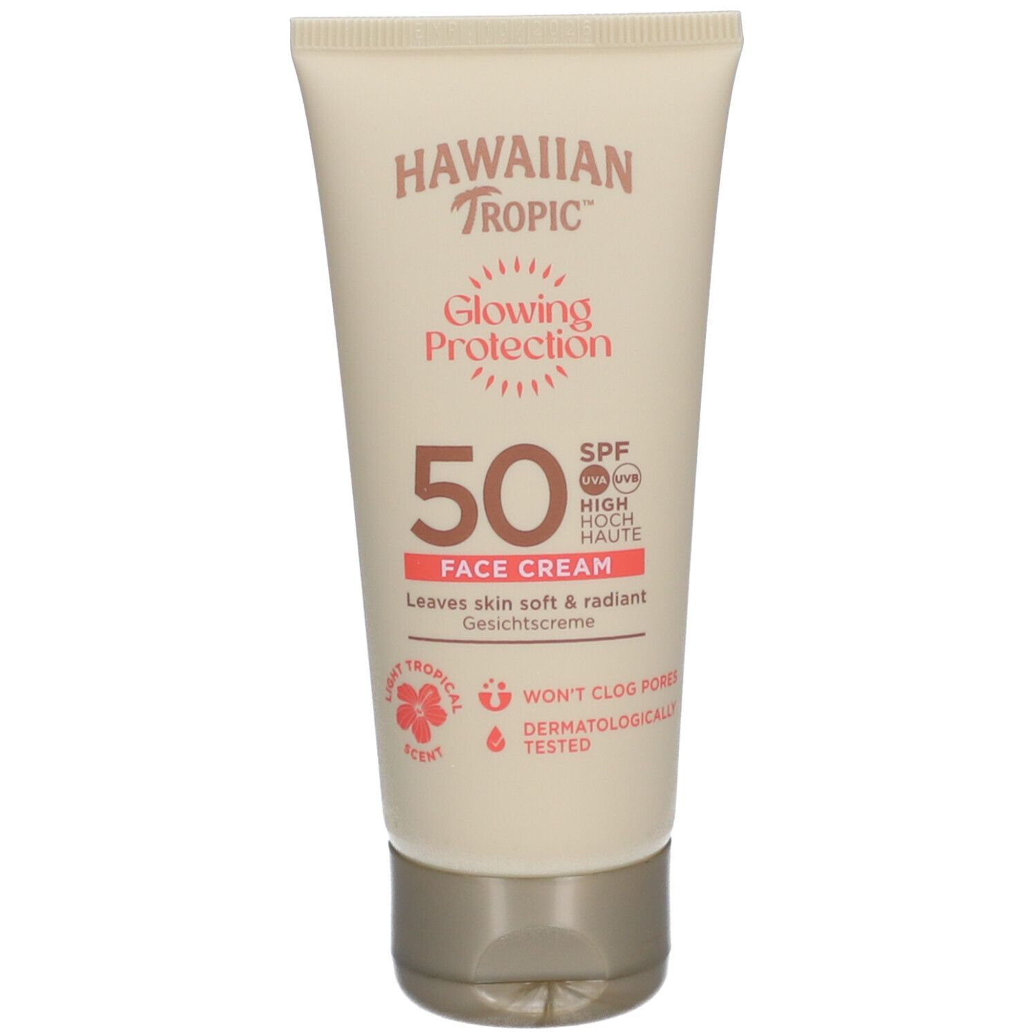 Hawaiian Tropic Sonnencreme Gesicht Glow Protection SPF50