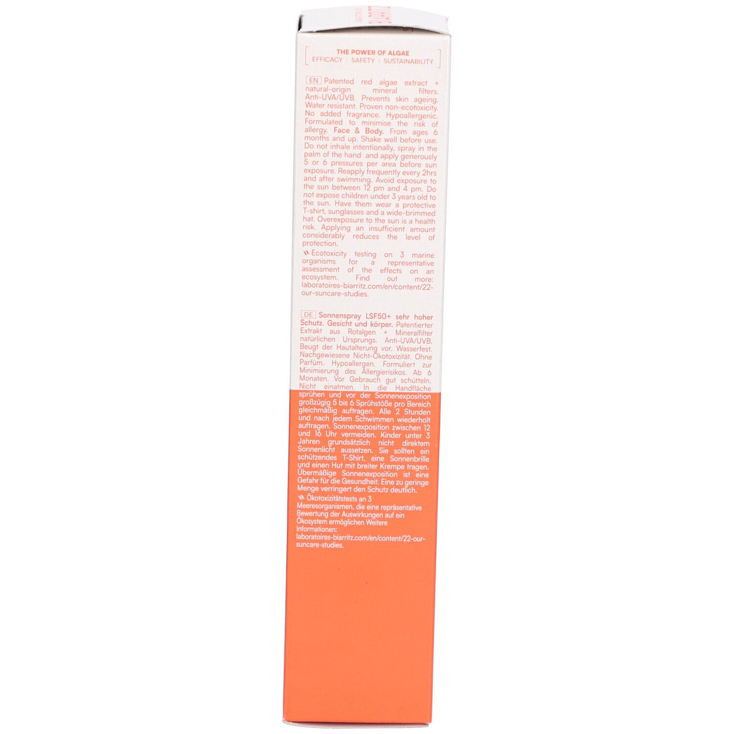LABORATOIRES DE BIARRITZ Sonnenschutzspray Familie SPF50+