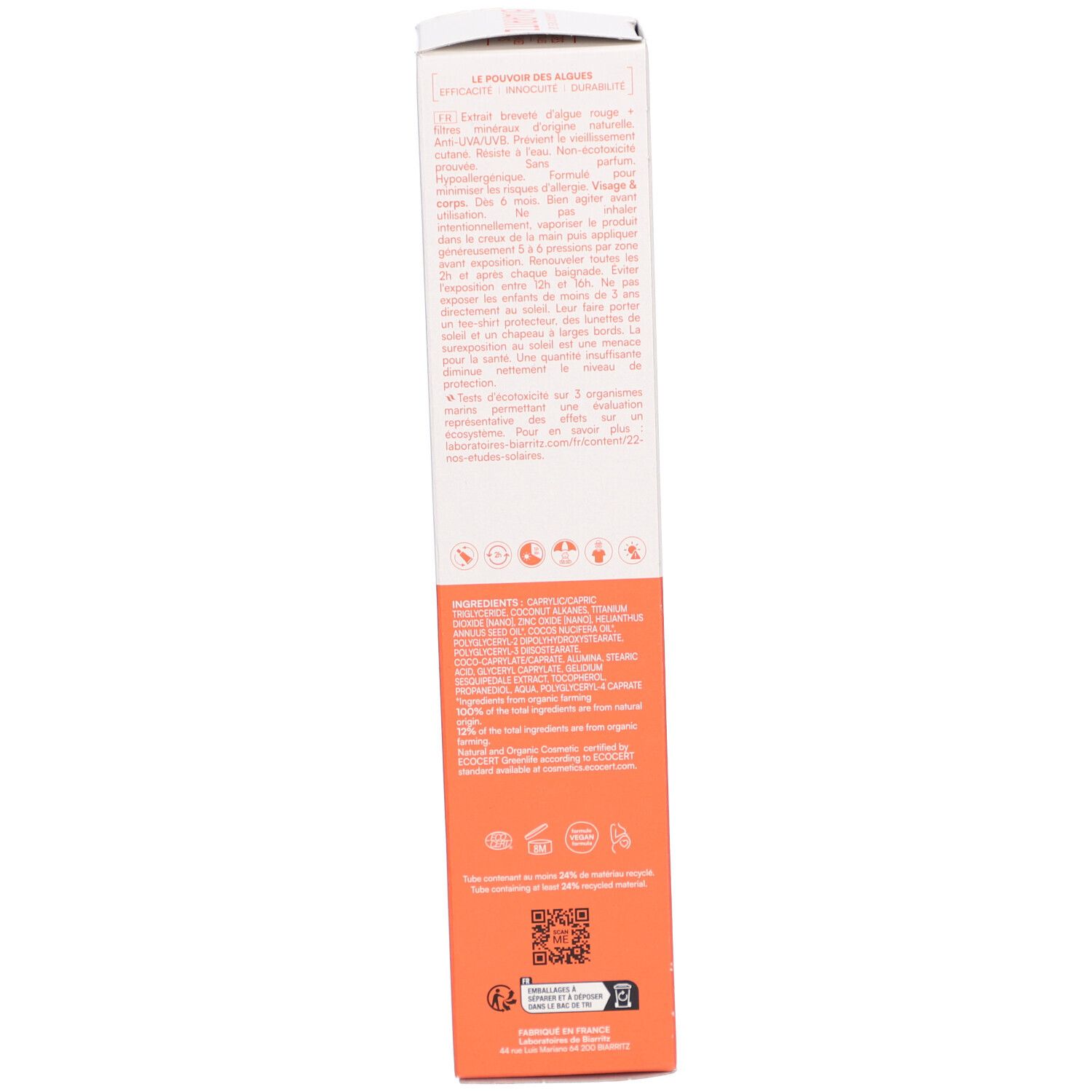LABORATOIRES DE BIARRITZ Sonnenschutzspray Familie SPF50+