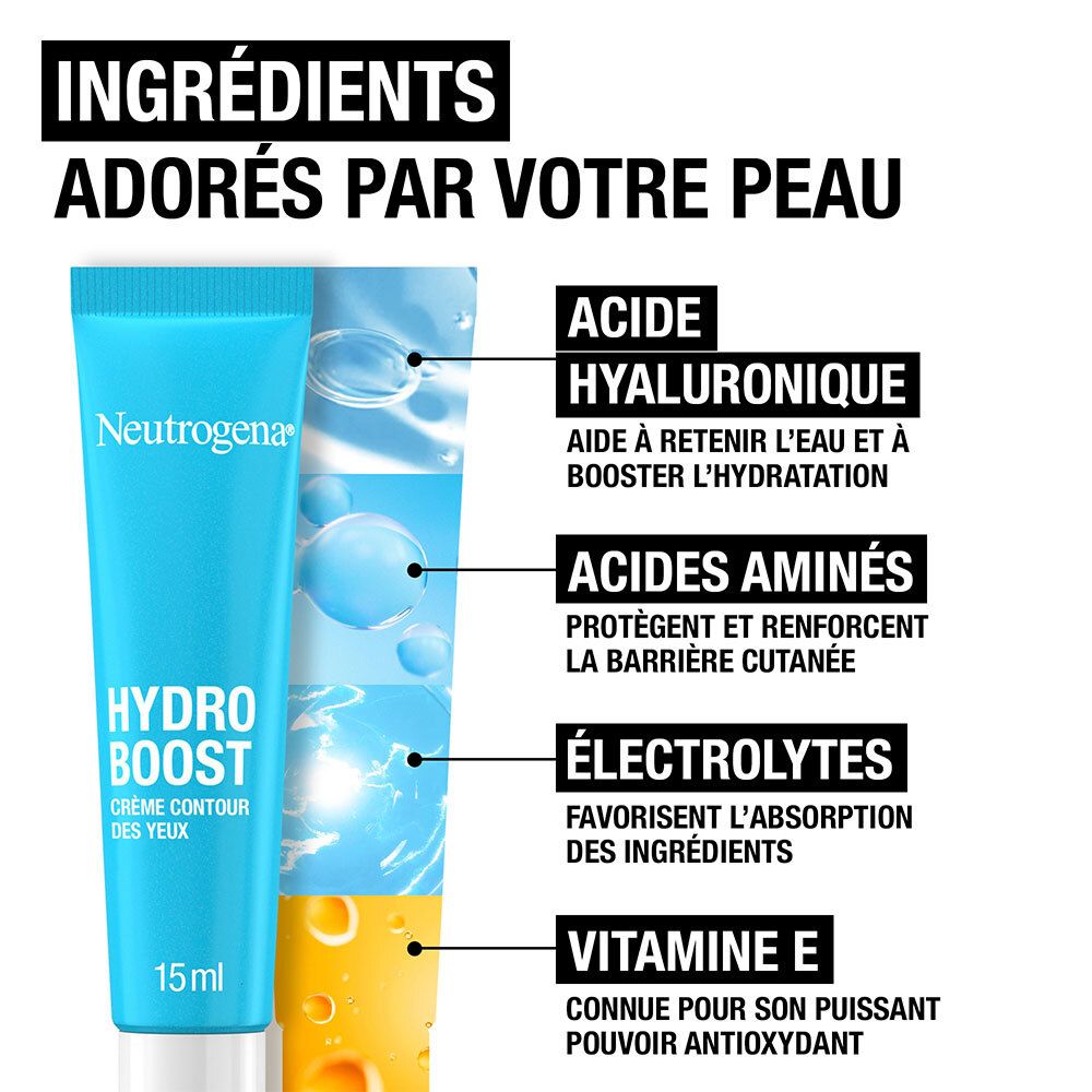 Neutrogena® Hydro Boost® Gel-crème Contour des Yeux Anti-fatigue