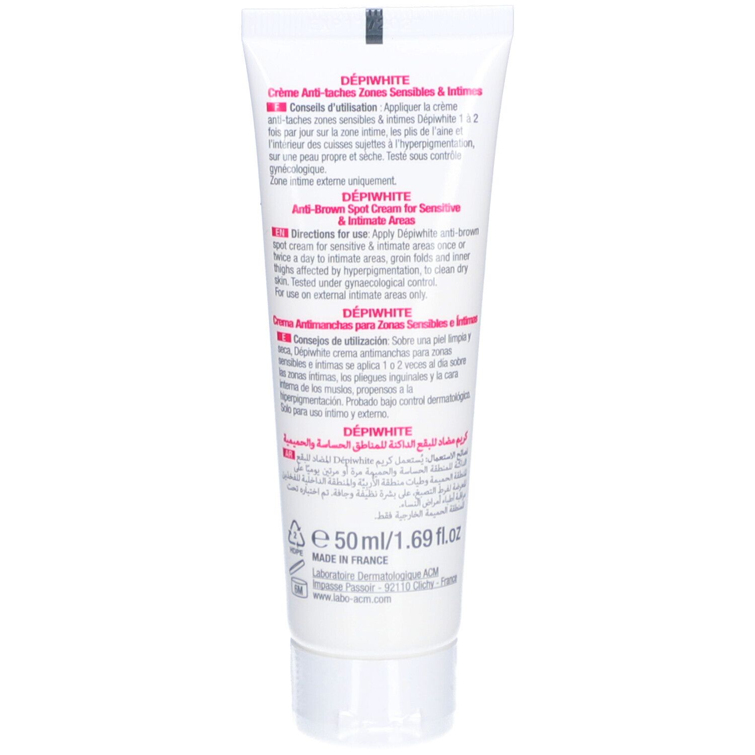 DEPIWHITE Anti-Flecken Creme Empfindliche Zonen & Intimbereich