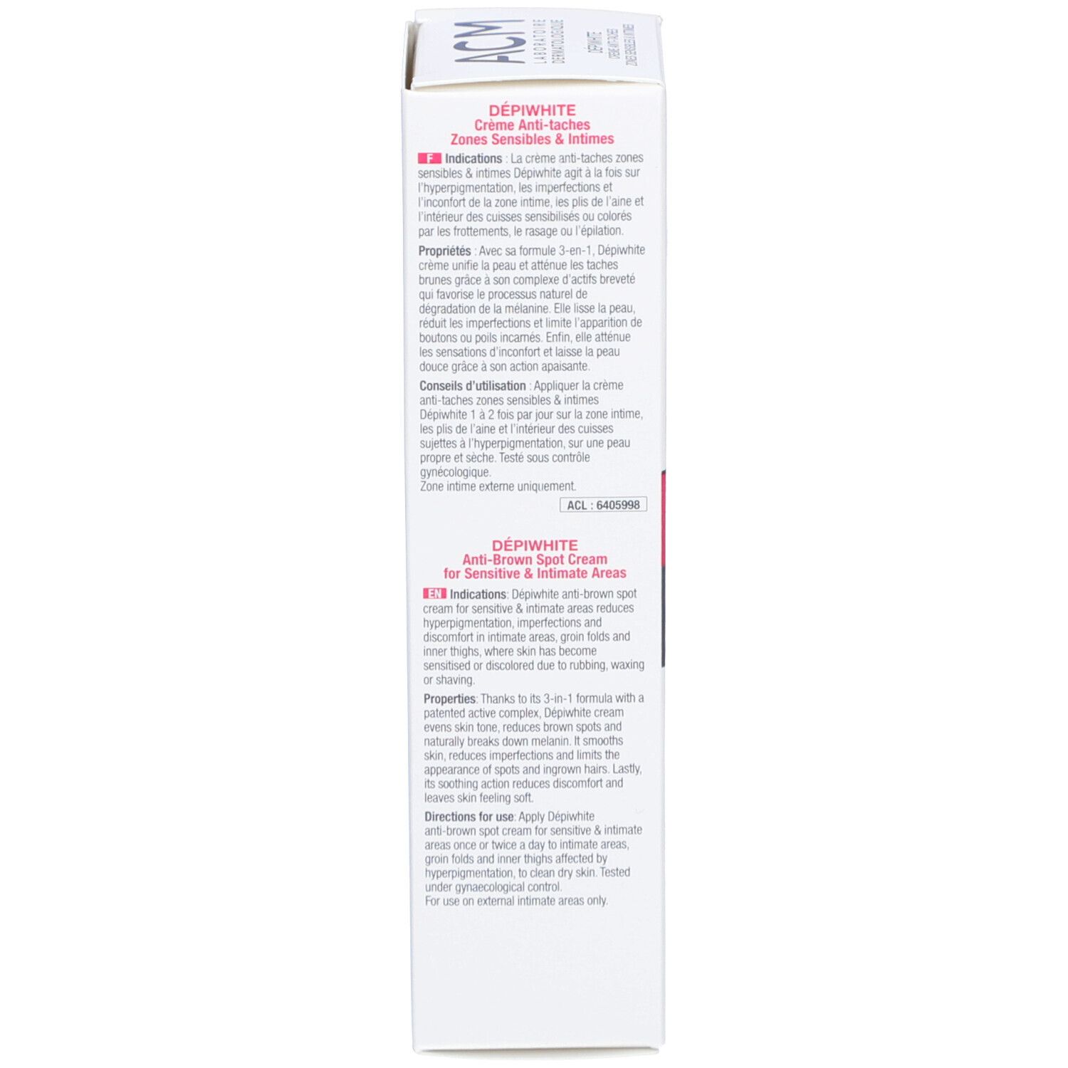 DEPIWHITE Anti-Flecken Creme Empfindliche Zonen & Intimbereich