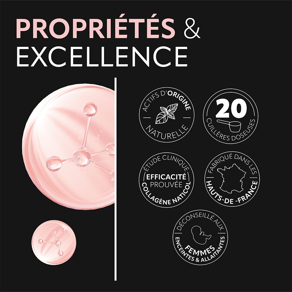 Grafik mit Informationen über die Inhaltsstoffe und Zertifizierungen des Produkts. Natürliche Inhaltsstoffe.